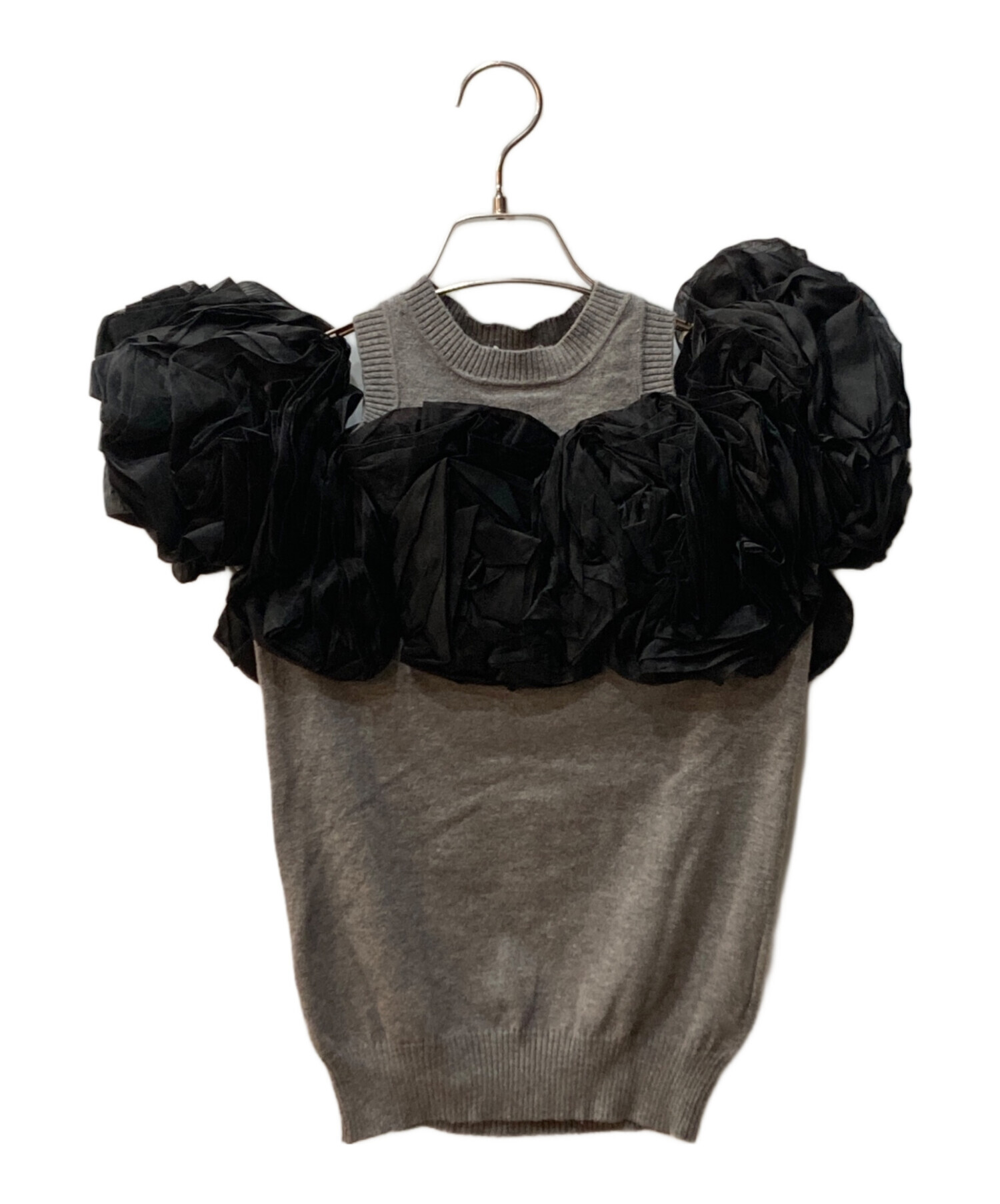 中古・古着通販】Bibiy. (ビビィ) ALEXA FLOWER KNIT グレー サイズ