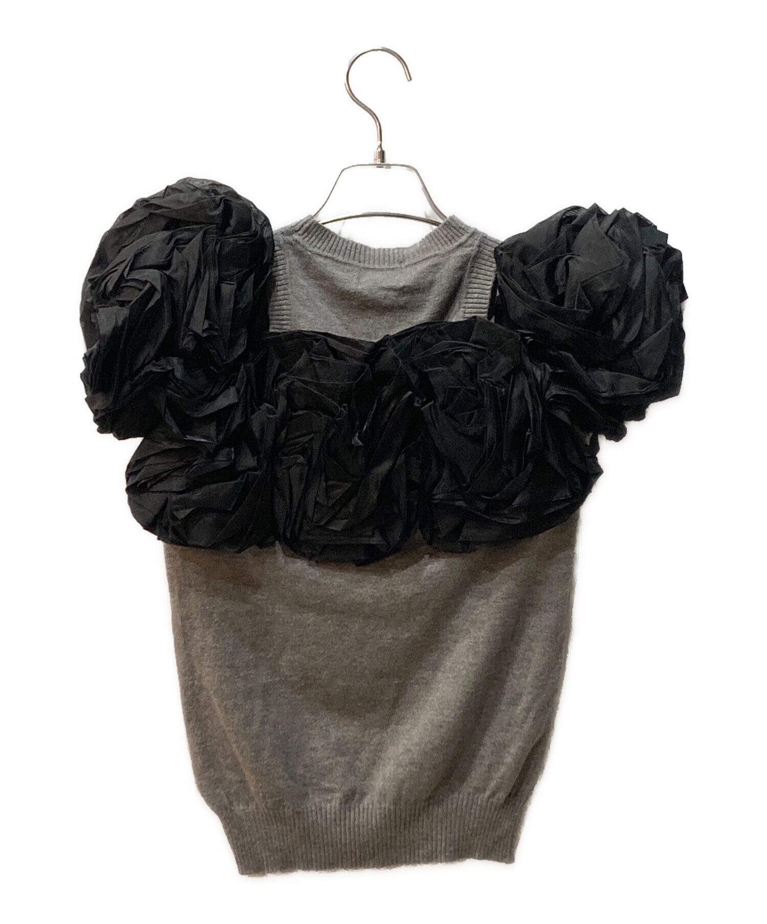 中古・古着通販】Bibiy. (ビビィ) ALEXA FLOWER KNIT グレー サイズ