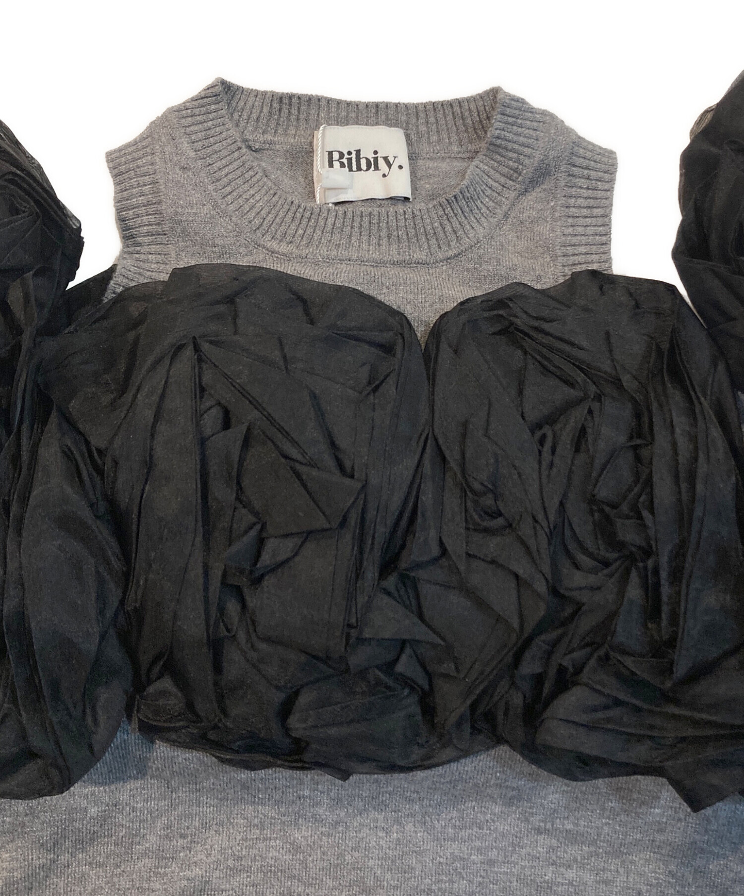 中古・古着通販】Bibiy. (ビビィ) ALEXA FLOWER KNIT グレー サイズ