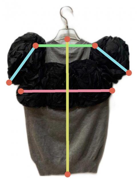 中古・古着通販】Bibiy. (ビビィ) ALEXA FLOWER KNIT グレー サイズ