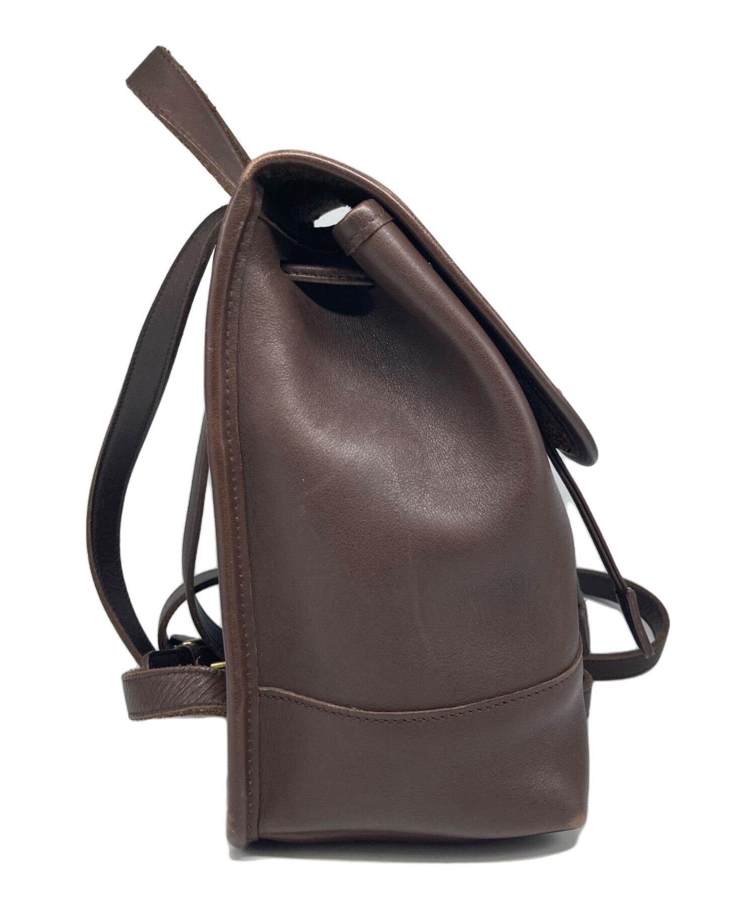 中古・古着通販】COACH (コーチ) レザー リュック ブラウン サイズ