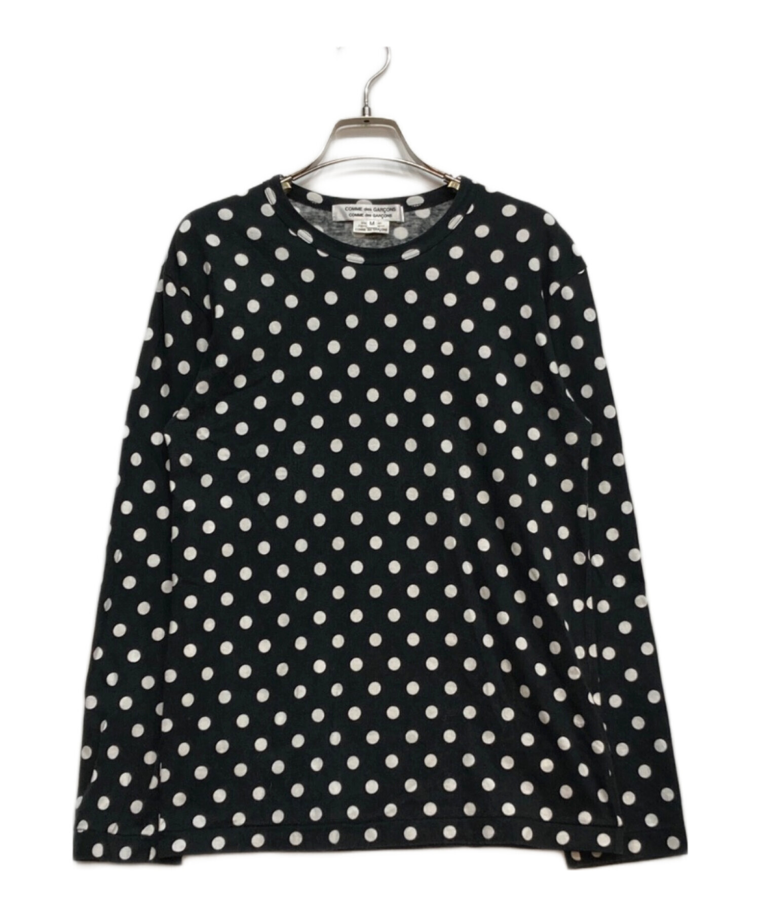 コムデギャルソン　ドット　ポリエステルカットソー 中古・古着通販】COMME des GARCONS COMME des GARCONS