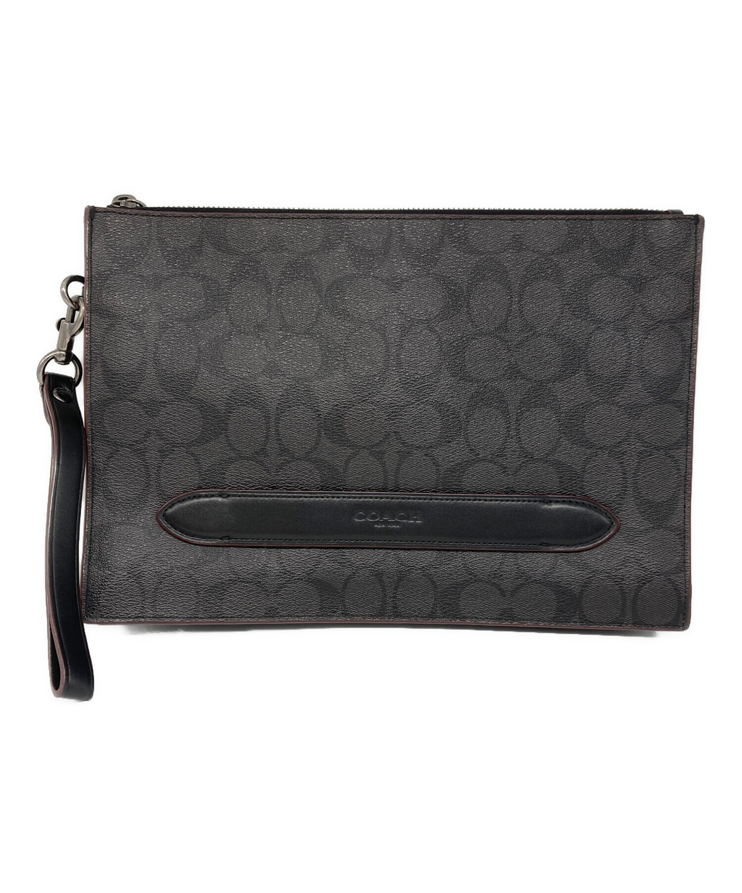 中古・古着通販】COACH (コーチ) シグネチャー クラッチ バッグ 
