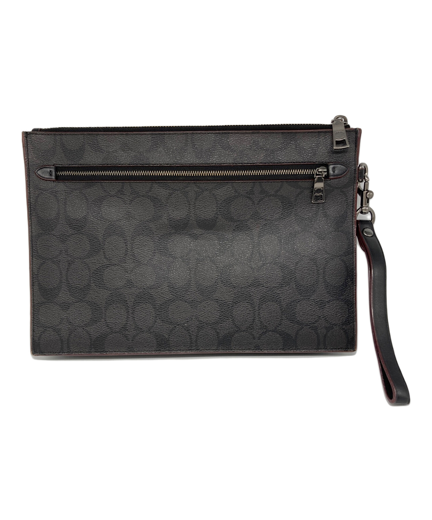 中古・古着通販】COACH (コーチ) シグネチャー クラッチ バッグ 