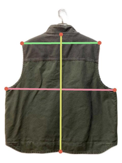 Carhartt グリーン ベスト 2XL 中古・古着通販】CarHartt (カーハート) 裏ボア ベスト グリーン