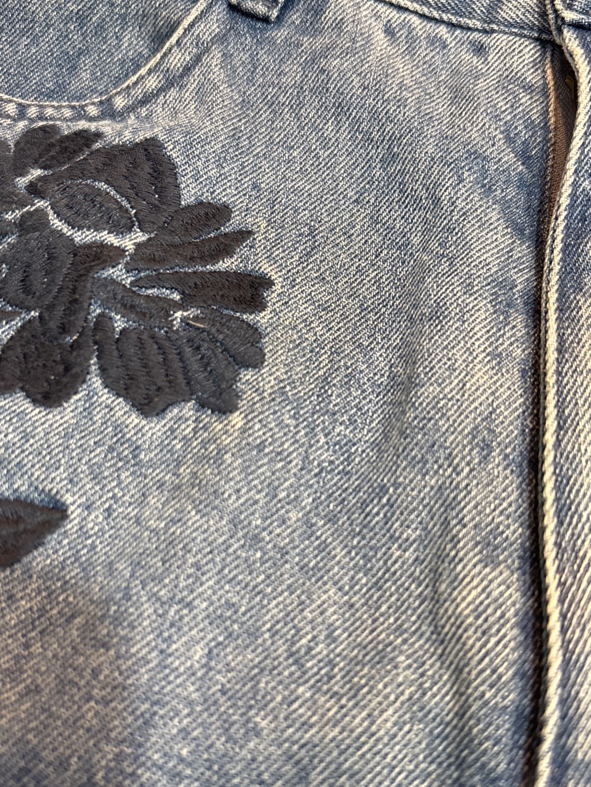 中古・古着通販】CLANE (クラネ) FLOWER EMBROIDERY PANTS インディゴ