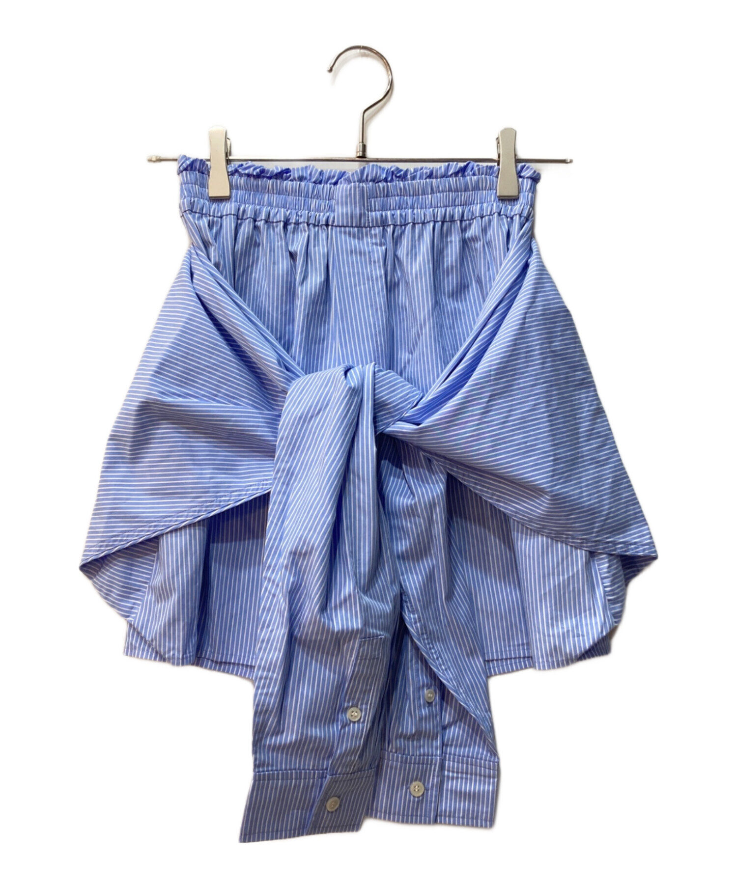 中古・古着通販】CLANE (クラネ) SHIRT DETAIL SHORT PANTS ブルー 未