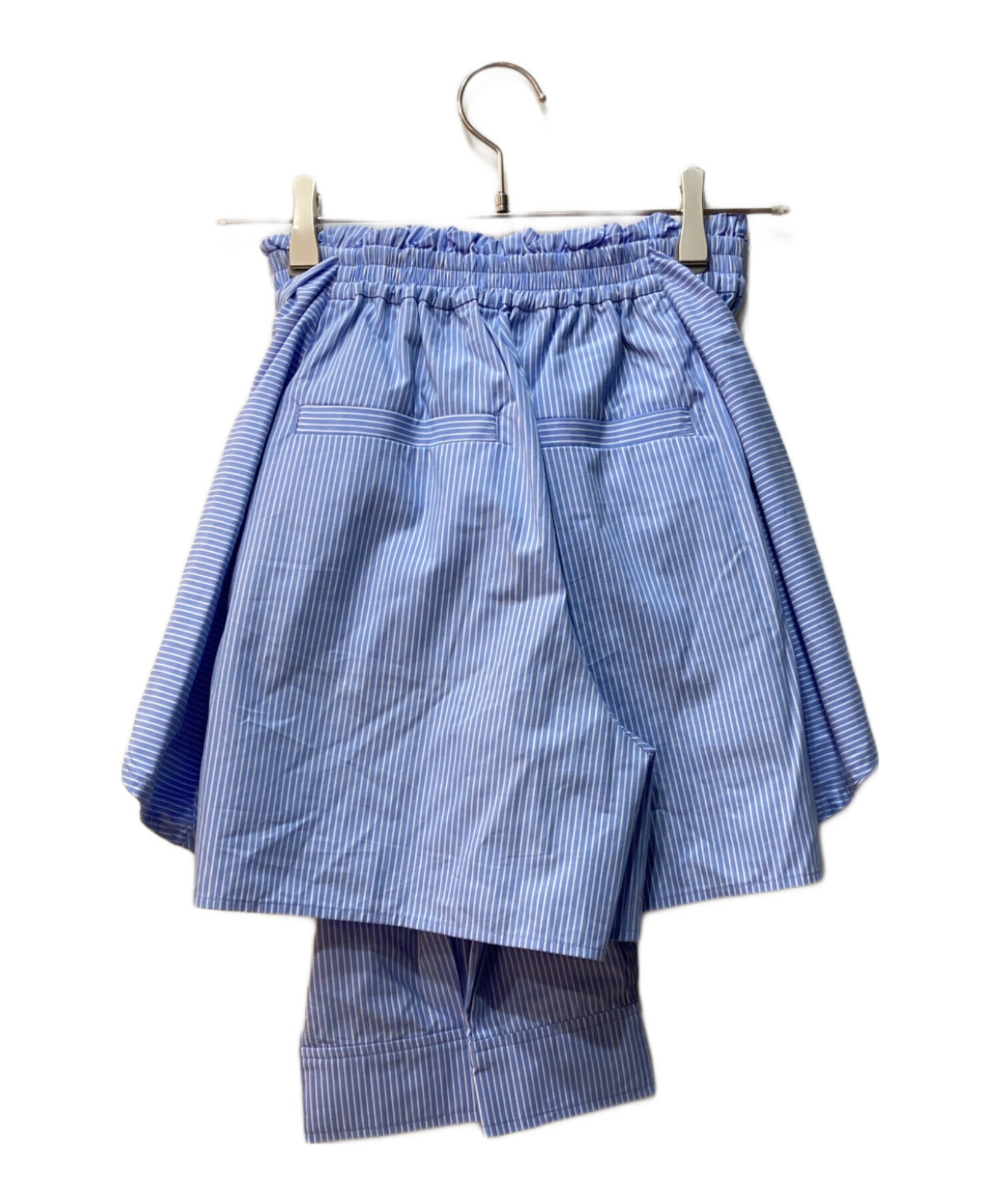 中古・古着通販】CLANE (クラネ) SHIRT DETAIL SHORT PANTS ブルー 未