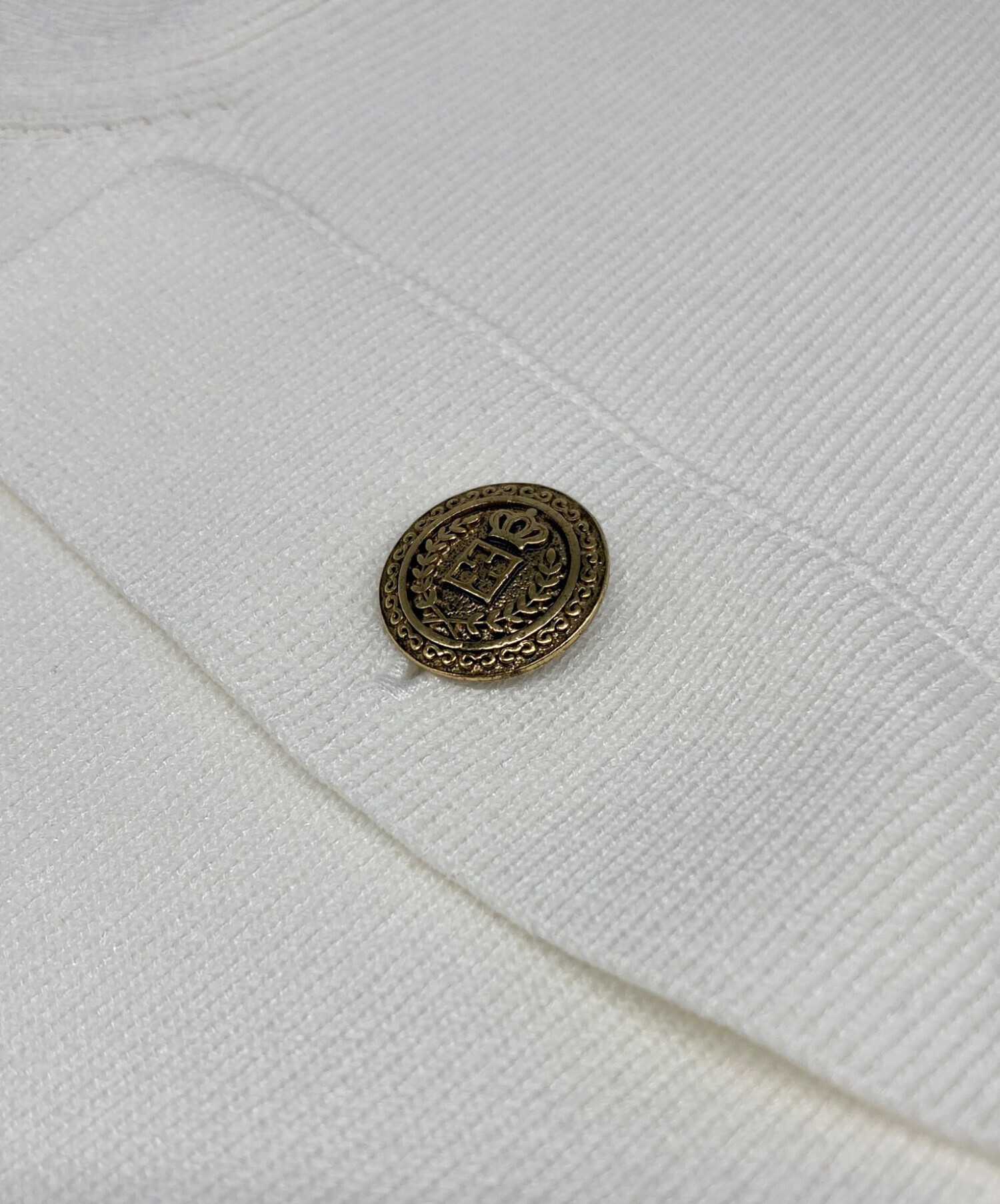 中古・古着通販】EPOCA (エポカ) ジップ ニット ブルゾン ホワイト 