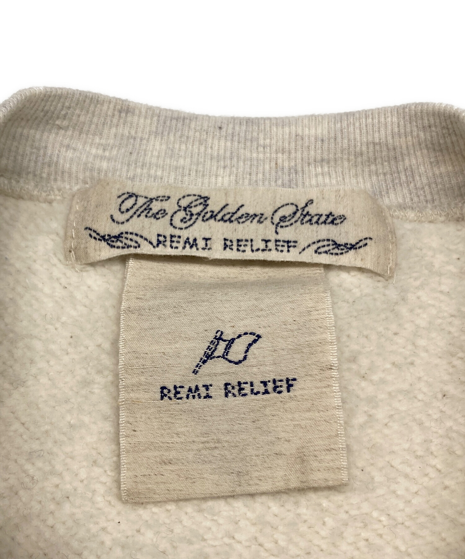 中古・古着通販】REMI RELIEF (レミレリーフ) UNCW SWEAT グレー 