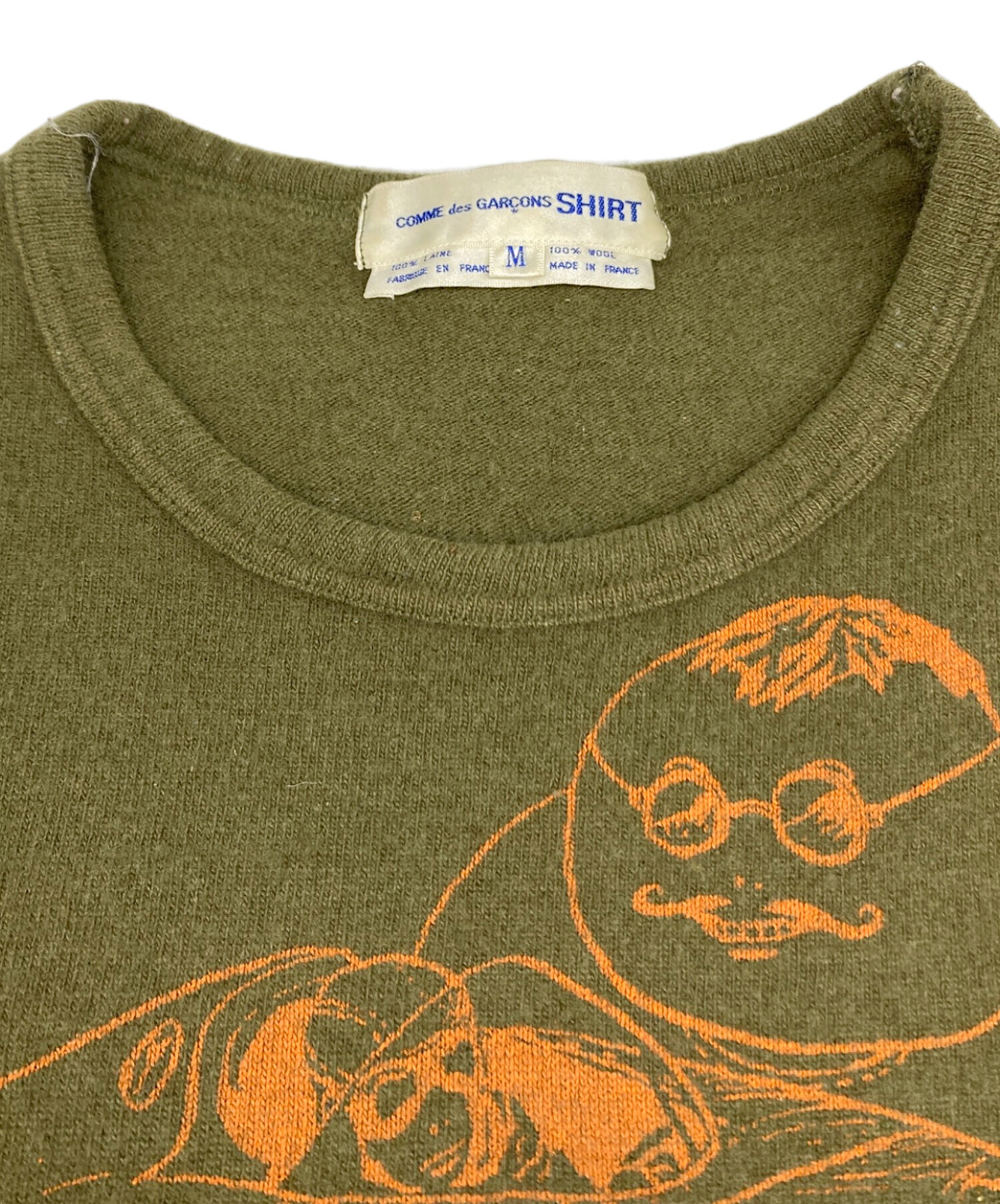 COMME des GARÇONS SHIRT フェイスプリント ニット 中古・古着通販】COMME des GARCONS SHIRT (コムデギャルソンシャツ