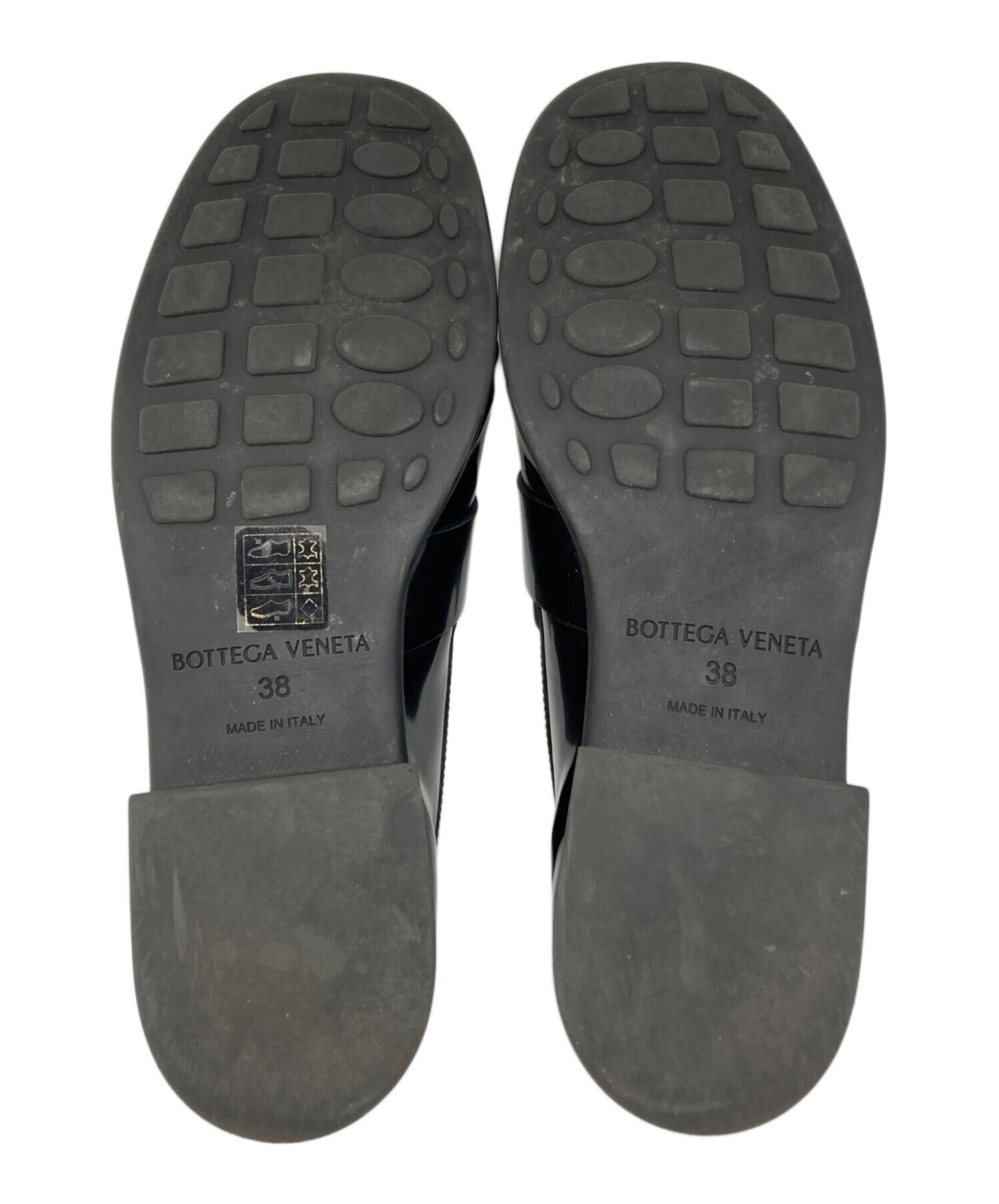 BOTTEGA VENETA ムッシュチャンキーローファー ブラック 38 中古・古着通販】BOTTEGA VENETA (ボッテガベネタ) ムッシュローファー