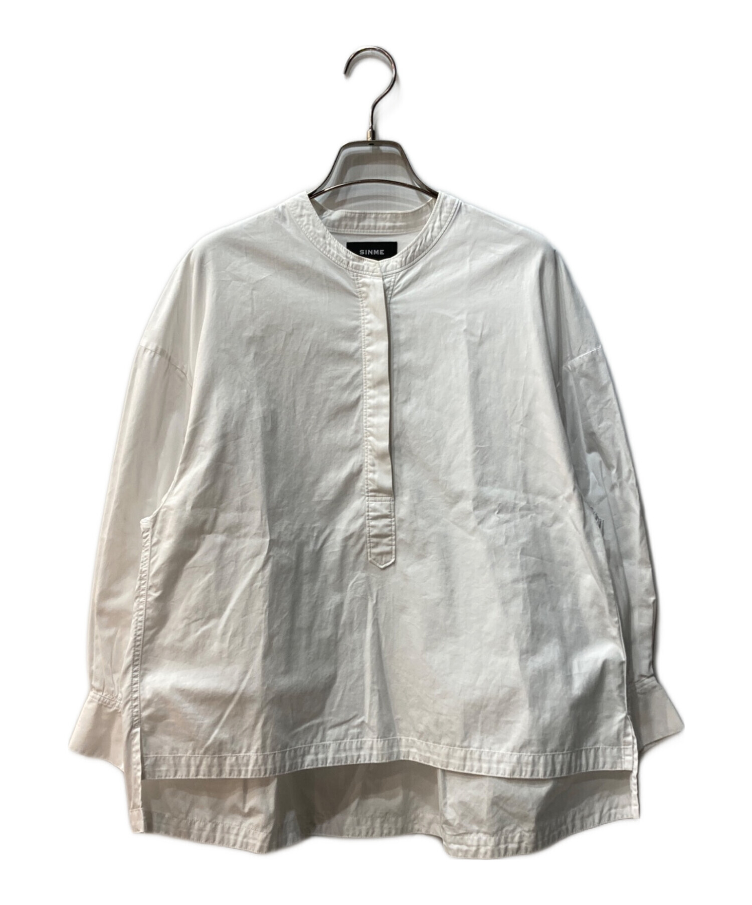 中古・古着通販】SINME (シンメ) ボリュームシャツ ブラック サイズ 