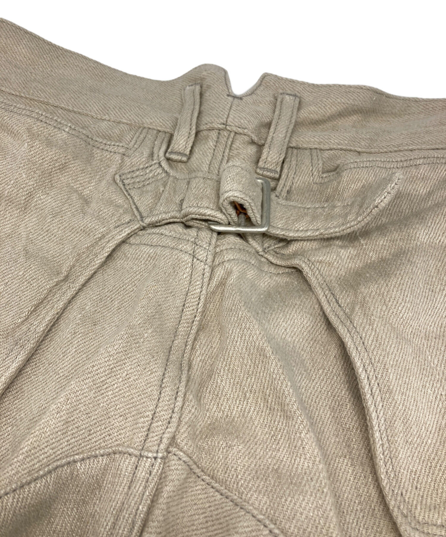 中古・古着通販】Vlas Blomme (ヴラスブラム) リネン デニムパンツ 