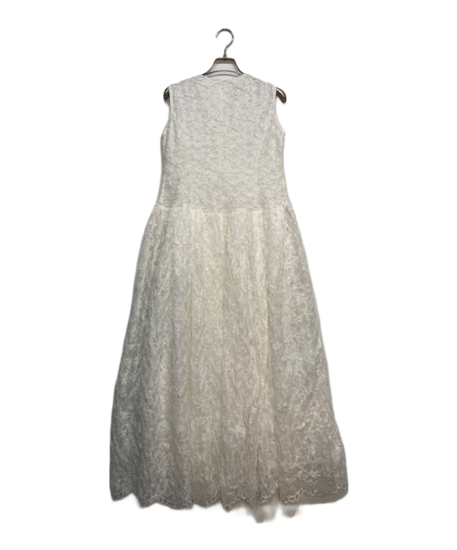 中古・古着通販】Acka. (エーシーケーエー) Puff Sleeve Lace Dress 