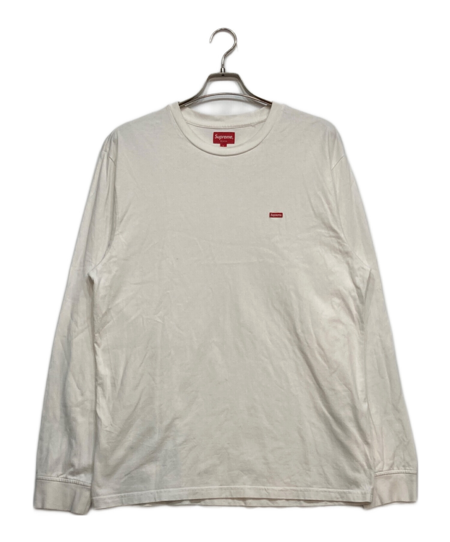 中古・古着通販】SUPREME (シュプリーム) Small box l/s Tee ホワイト 
