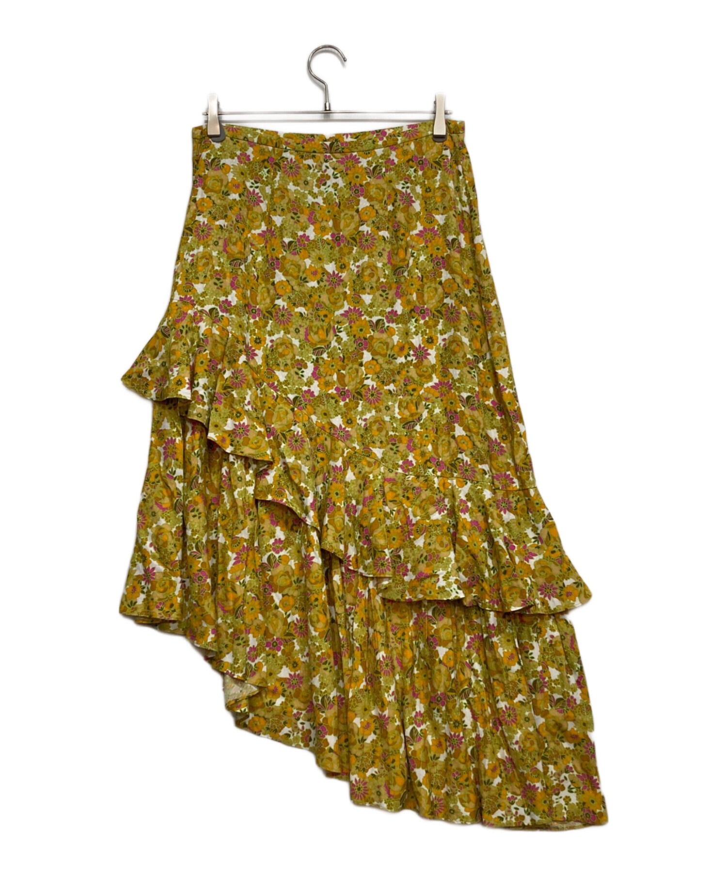 中古・古着通販】ted baker (テッドベーカー) 花柄スカート イエロー 