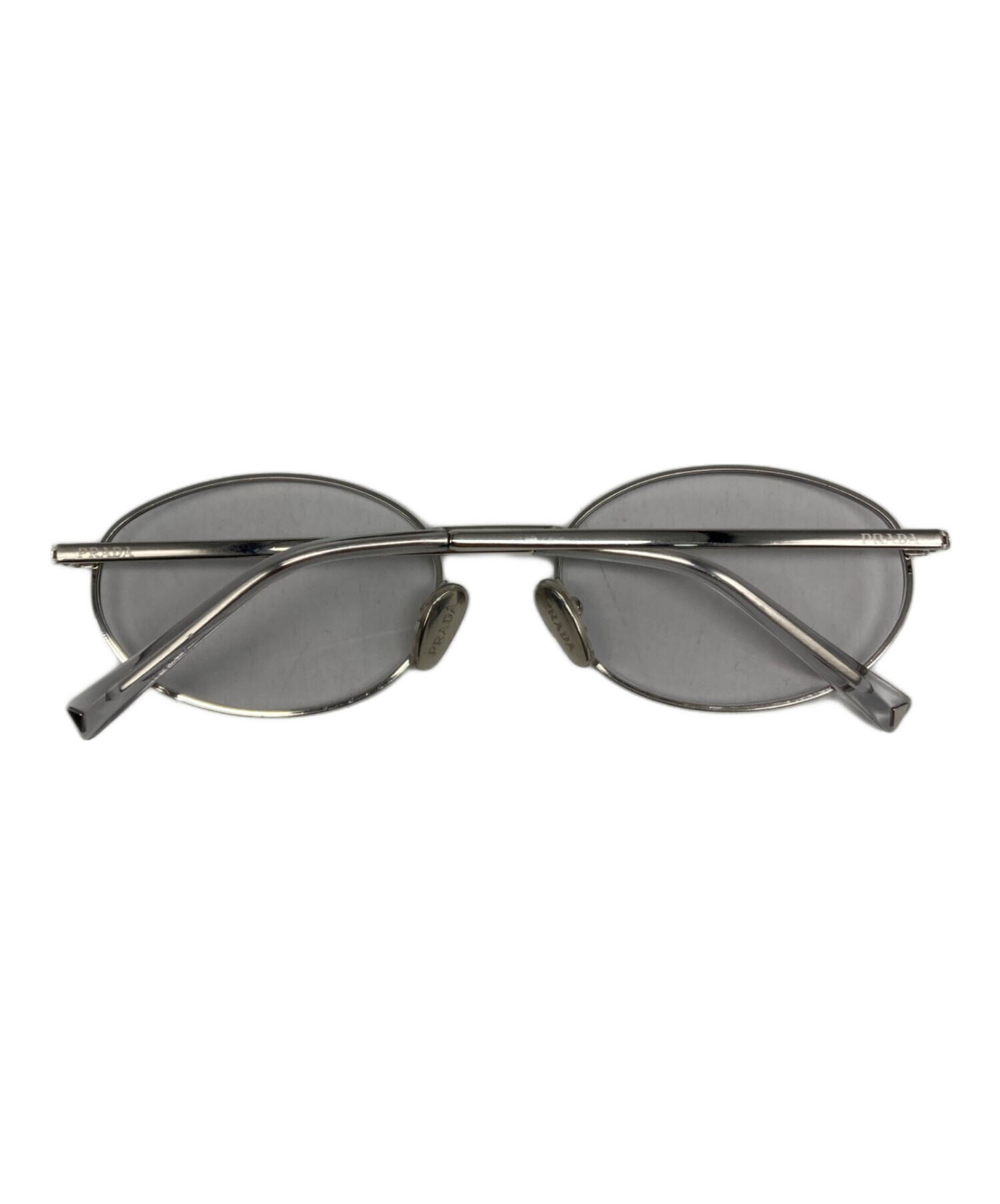 PRADA サングラス シルバー 中古・古着通販】PRADA (プラダ) サングラス シルバー サイズ:54-19