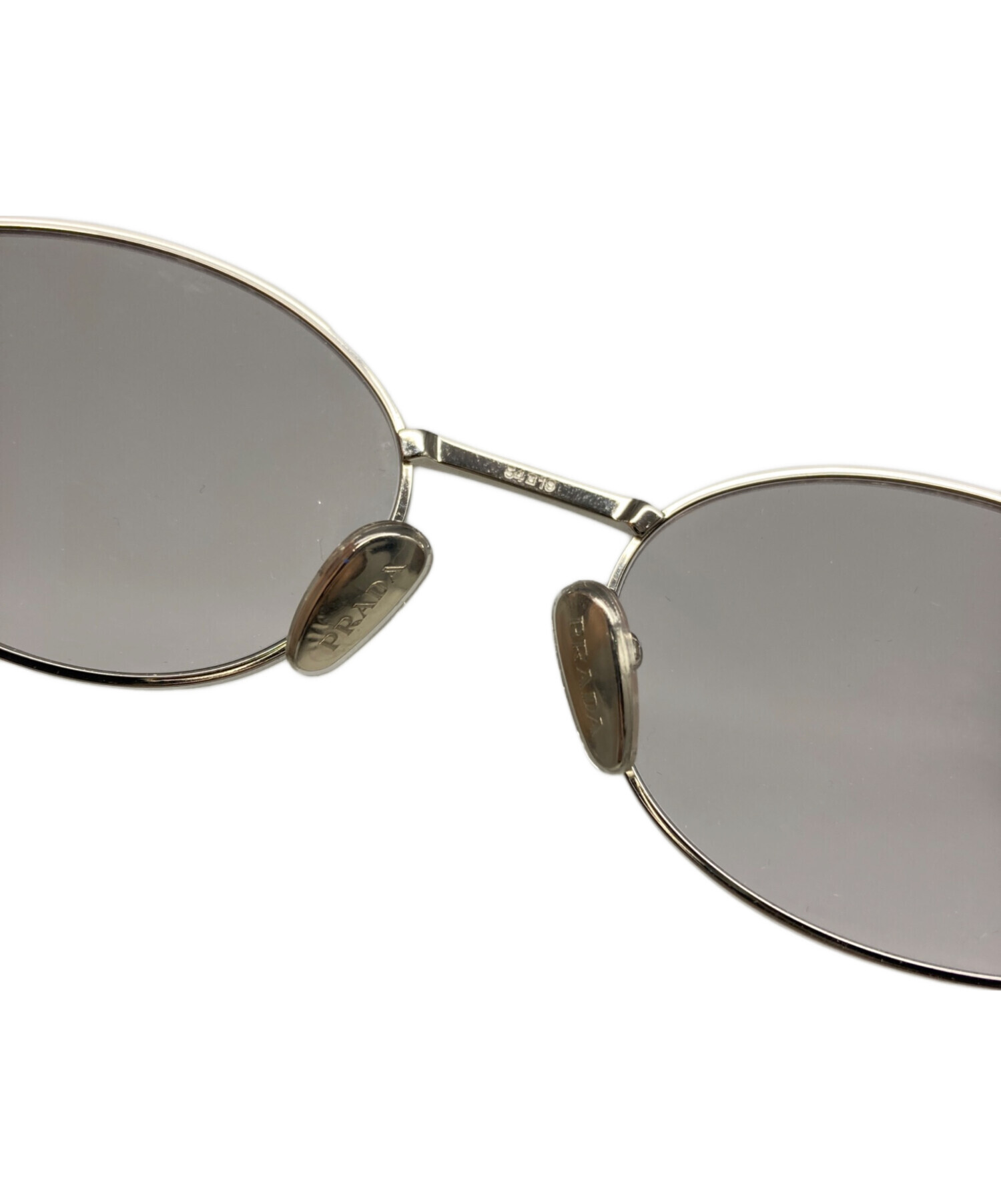 PRADA サングラス シルバー 中古・古着通販】PRADA (プラダ) サングラス シルバー サイズ:54-19
