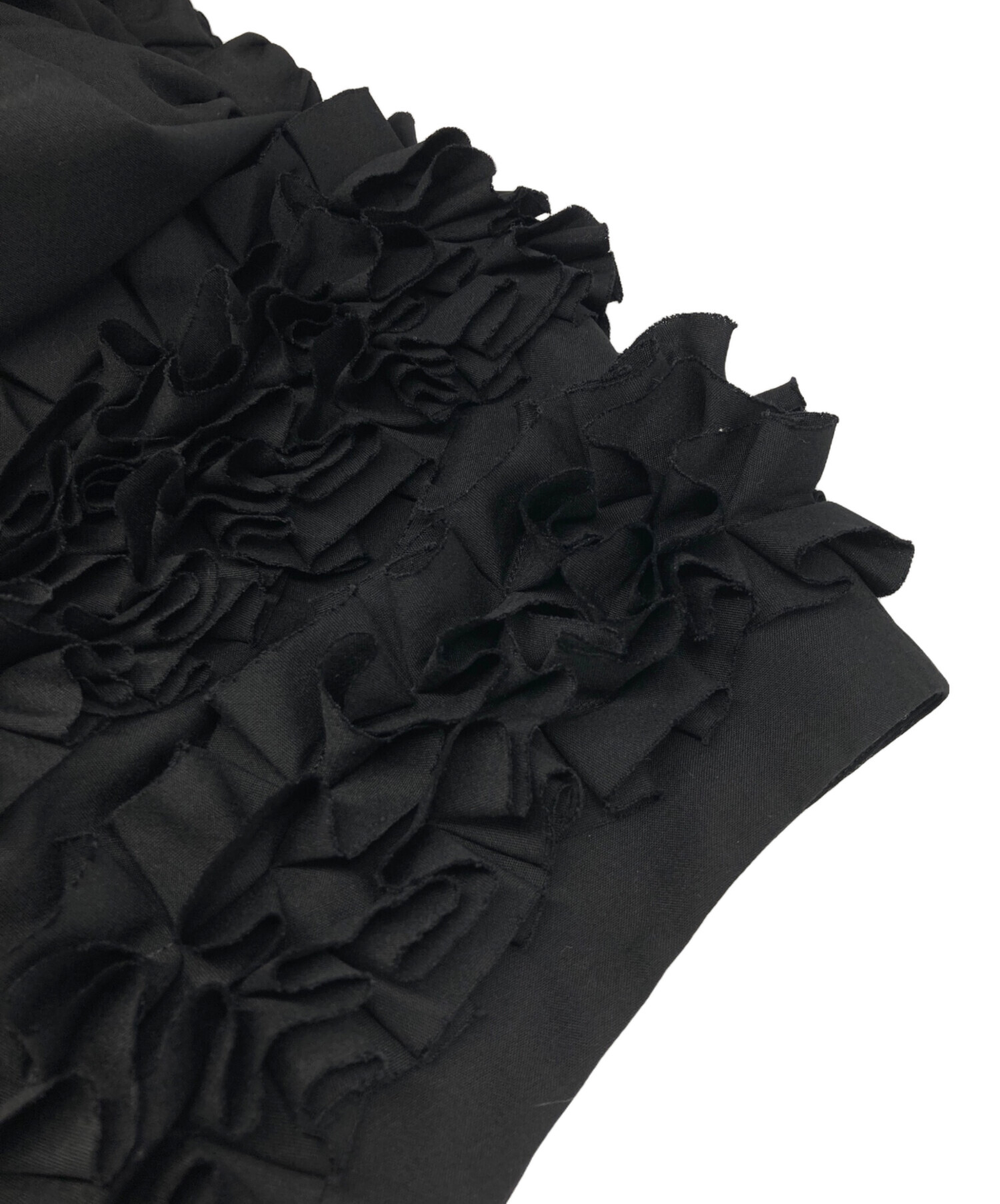 BLACK COMME des GARCONS フリル付き黒パンツ 中古・古着通販】COMME des GARCONS COMME des GARCONS