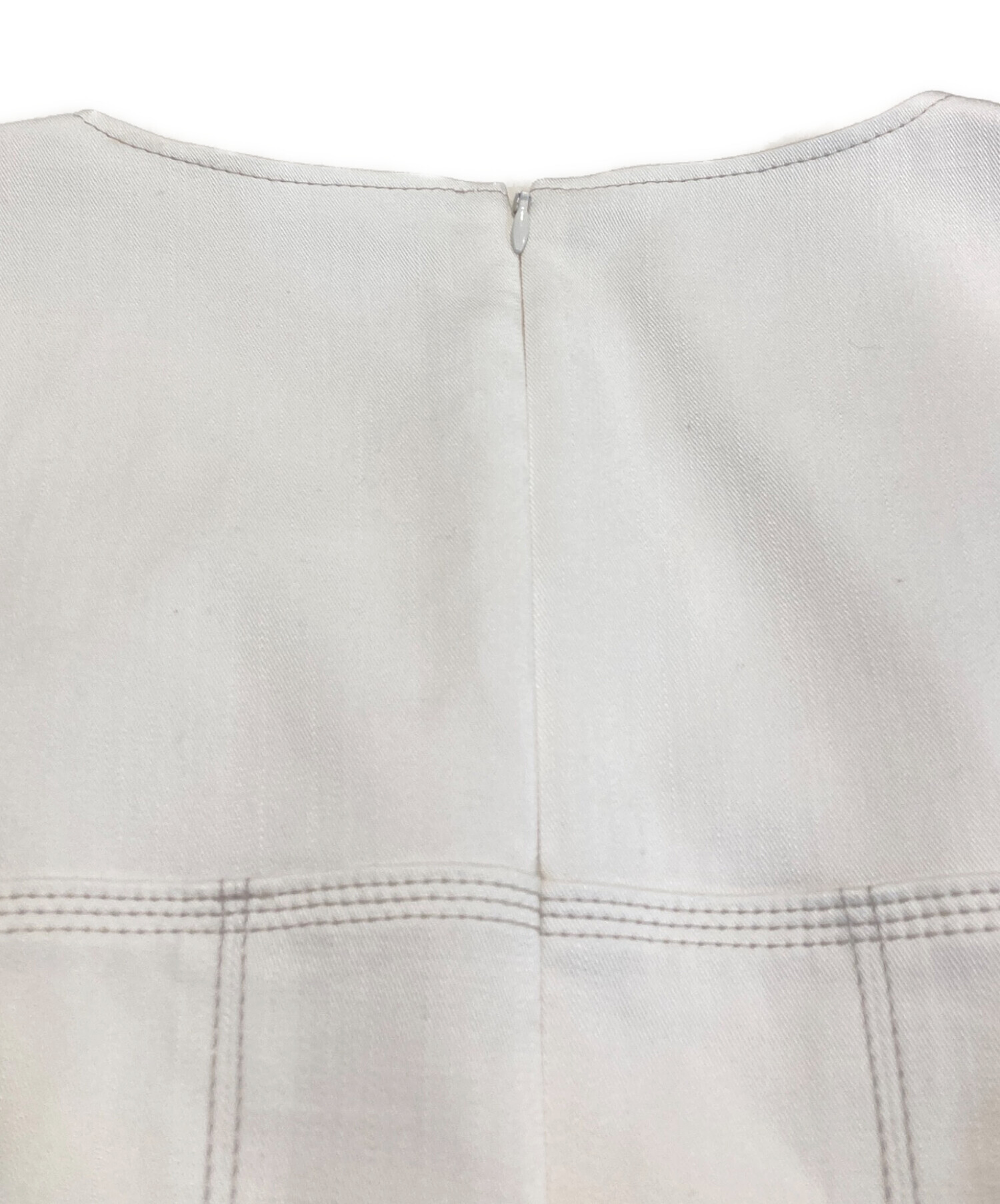 【213】新品　アナイ　デニムライクフレア ワンピース　ライトベージュ　36　B 中古・古着通販】ANAYI (アナイ) デニムライクフレア ワンピース