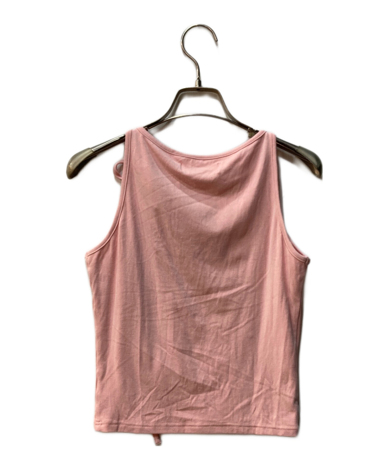 中古・古着通販】ANDMARY (アンドマリー) Ellie ribbon tops ピンク