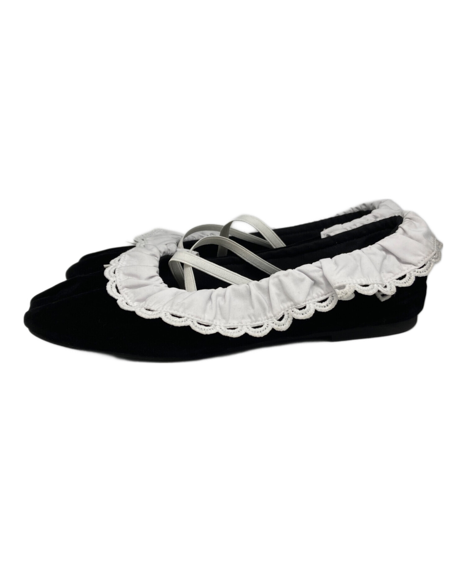 中古・古着通販】Bibiy. (ビビィ) B. LACE BALLERINAS ブラック サイズ