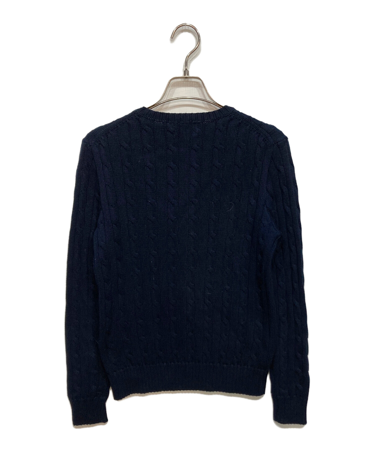 ラスト１点！【新品タグ付き】ポロ ラルフローレン ケーブルニット 紺ネイビーM 中古・古着通販】POLO RALPH LAUREN (ポロ・ラルフローレン) ケーブル