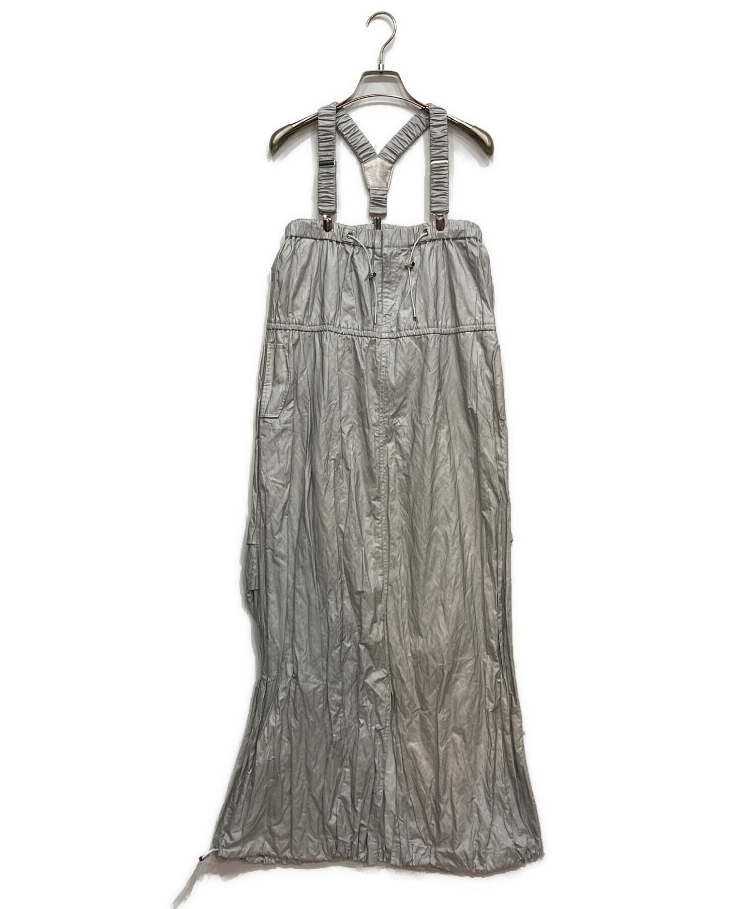 中古・古着通販】Ameri (アメリ) MANY WAY SUSPENDER SKIRT グレー 