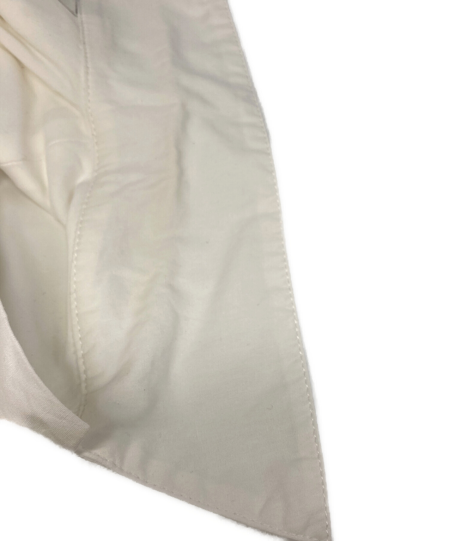 CLANEホワイト1 中古・古着通販】CLANE (クラネ) WAIST DESIGN VOLUME ONEPIECE