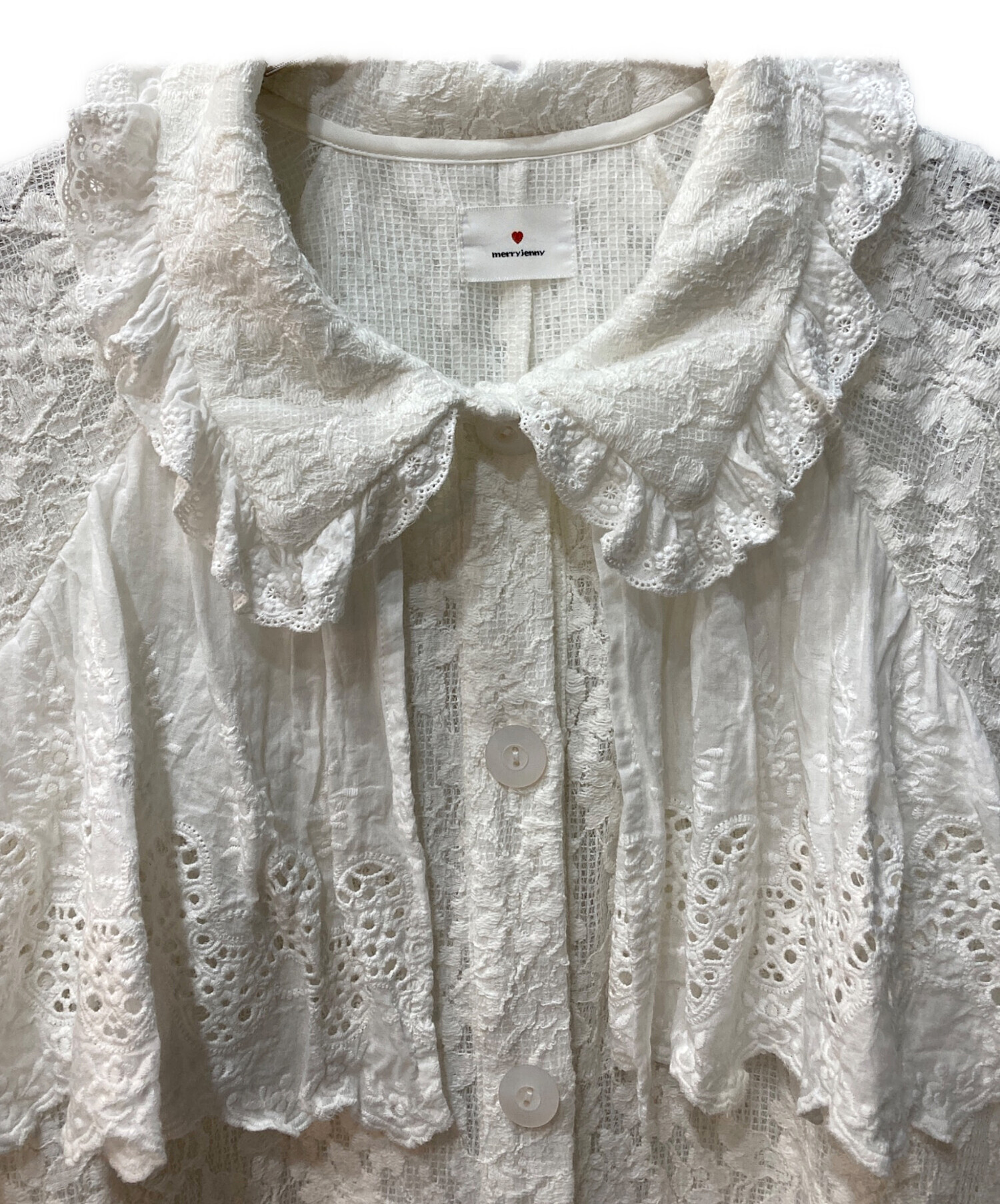 中古・古着通販】merry jenny (メリージェニー) レースジャケット