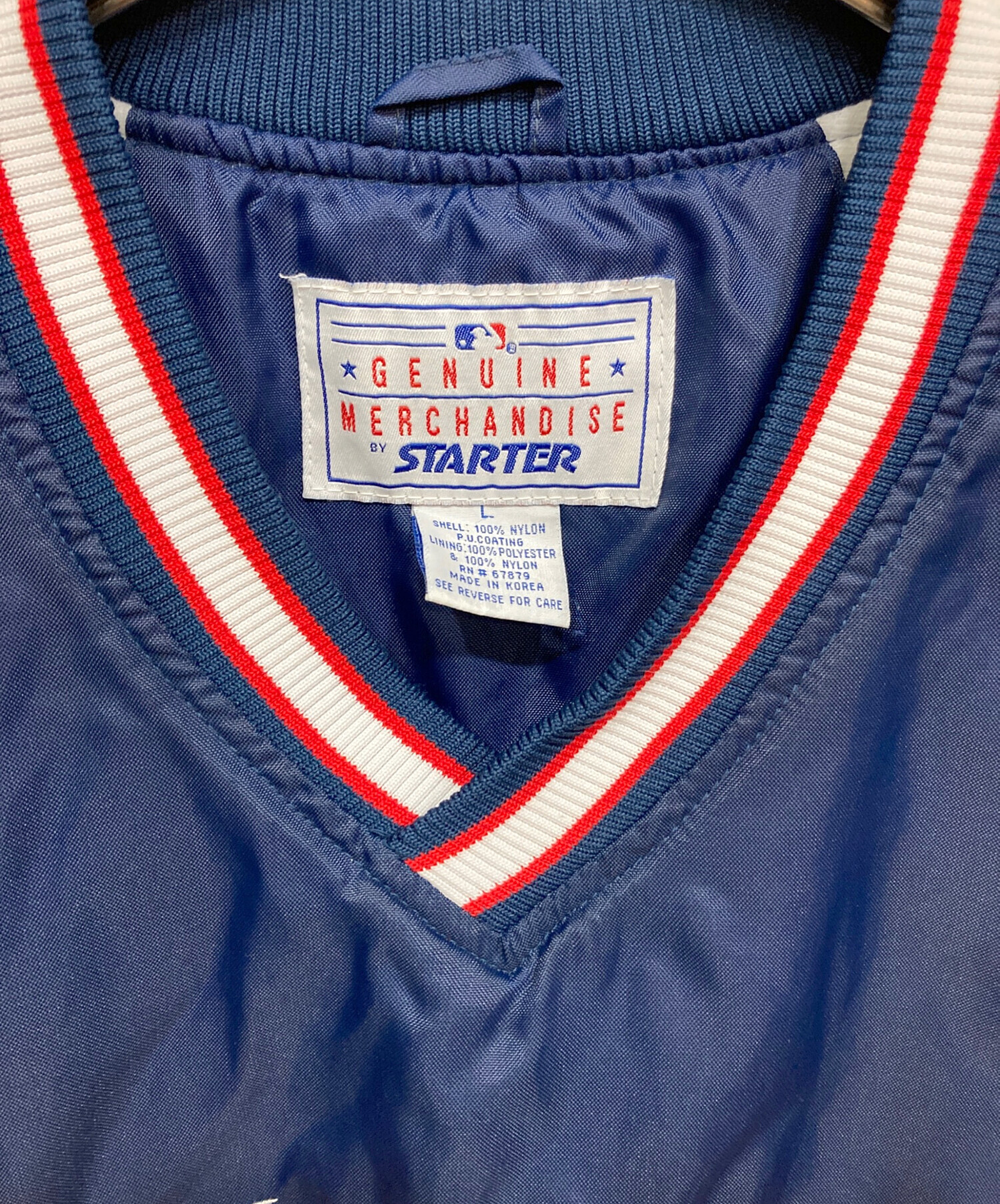 中古・古着通販】STARTER (スターター) ナイロンプルオーバー ネイビー 