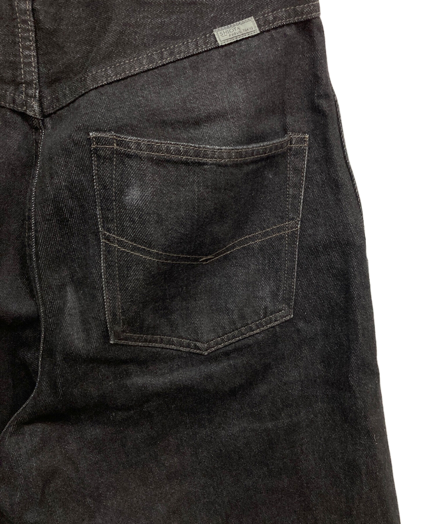 【タグ付き】SHIOTA PUBLIC TOKYO ベルテッドデニム サイズ2 PUBLIC TOKYO（パブリックトウキョウ）の「SHIOTA×PUBLIC TOKYO