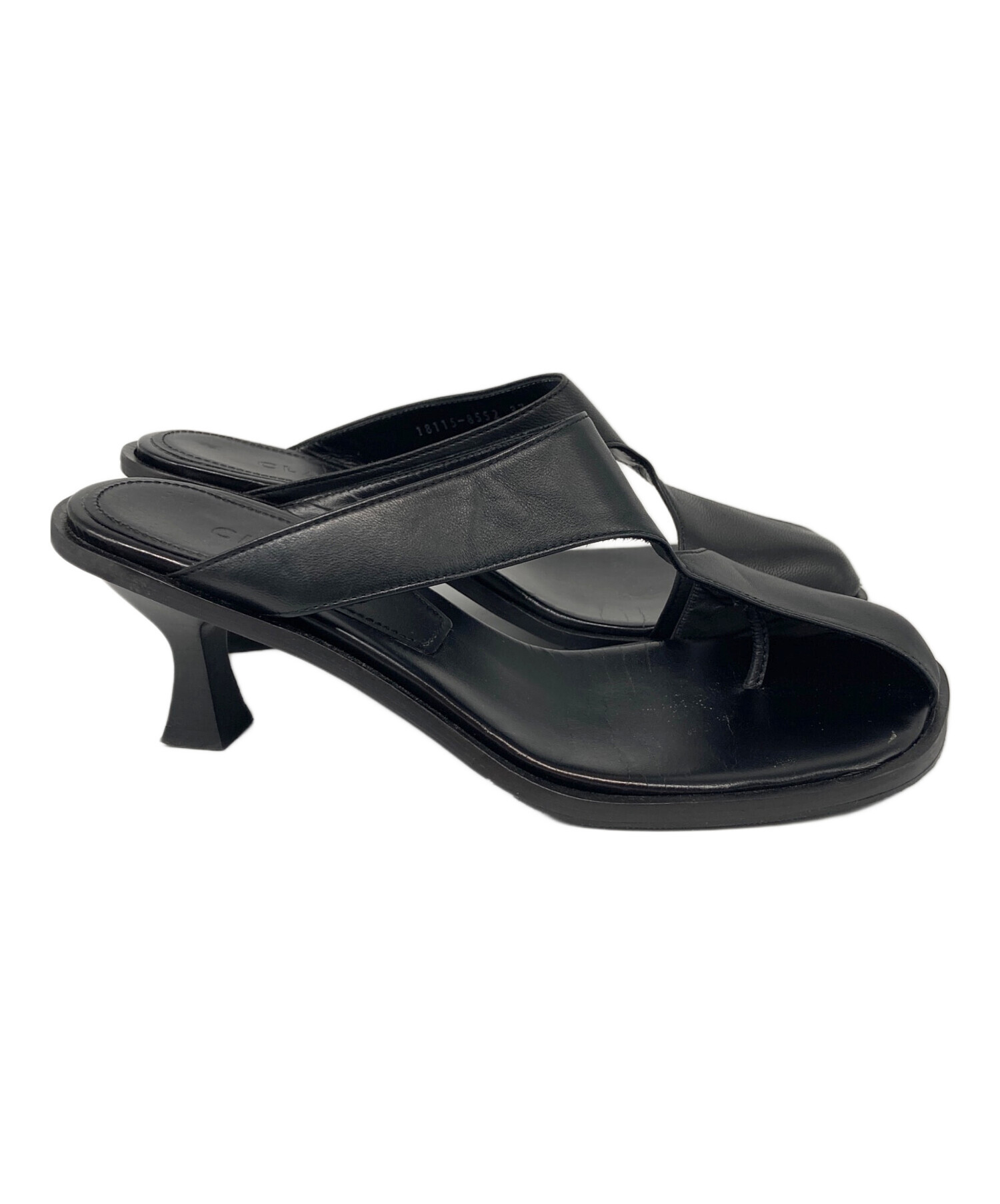中古・古着通販】CLANE (クラネ) CURVED DESIGN SANDALS ブラック