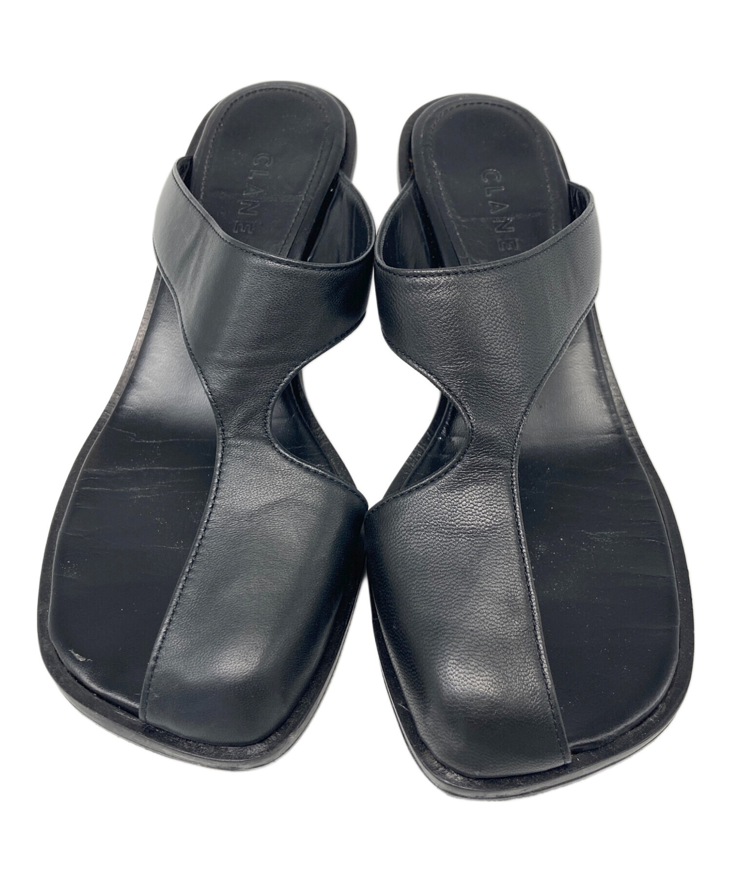 中古・古着通販】CLANE (クラネ) CURVED DESIGN SANDALS ブラック