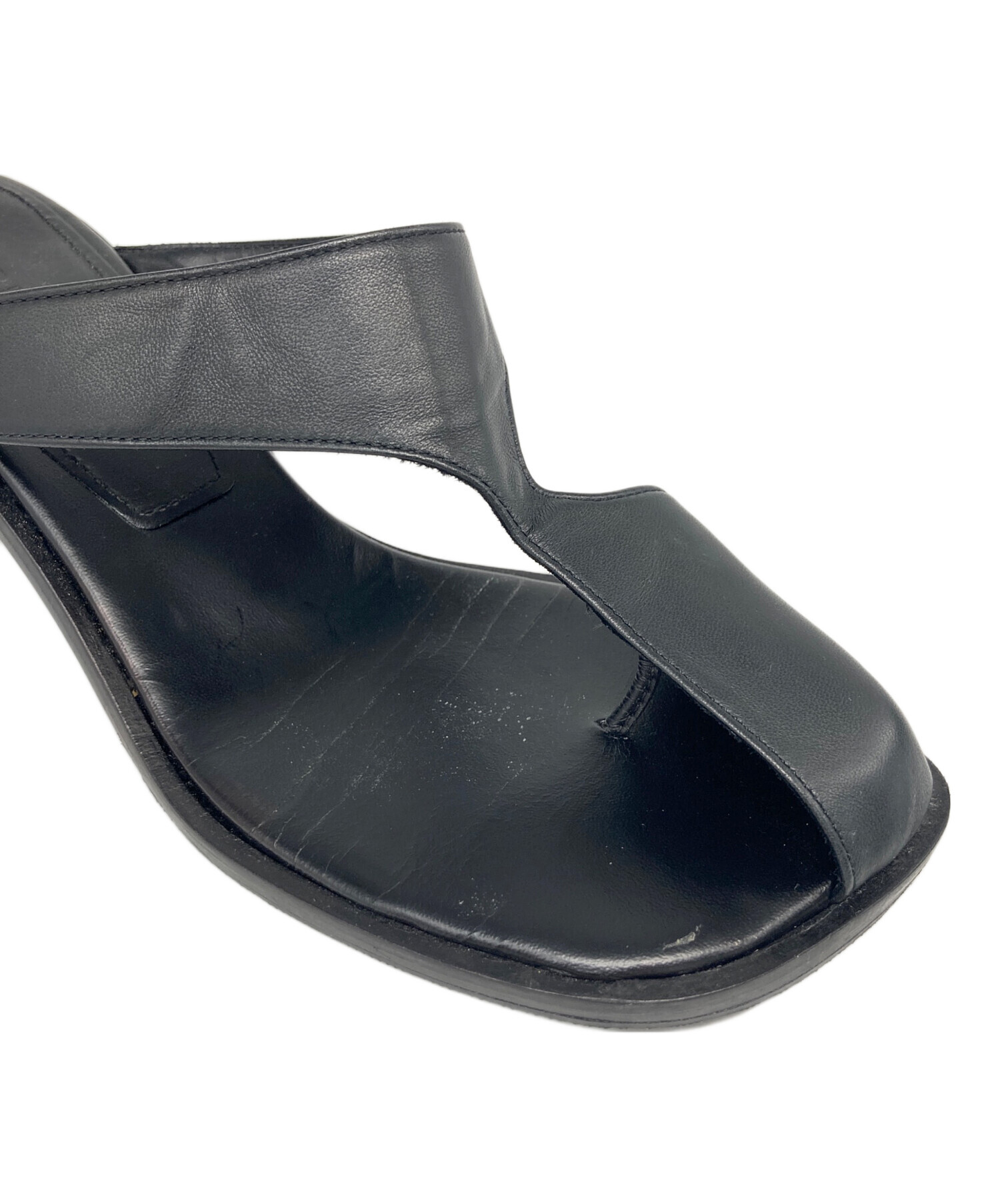 中古・古着通販】CLANE (クラネ) CURVED DESIGN SANDALS ブラック