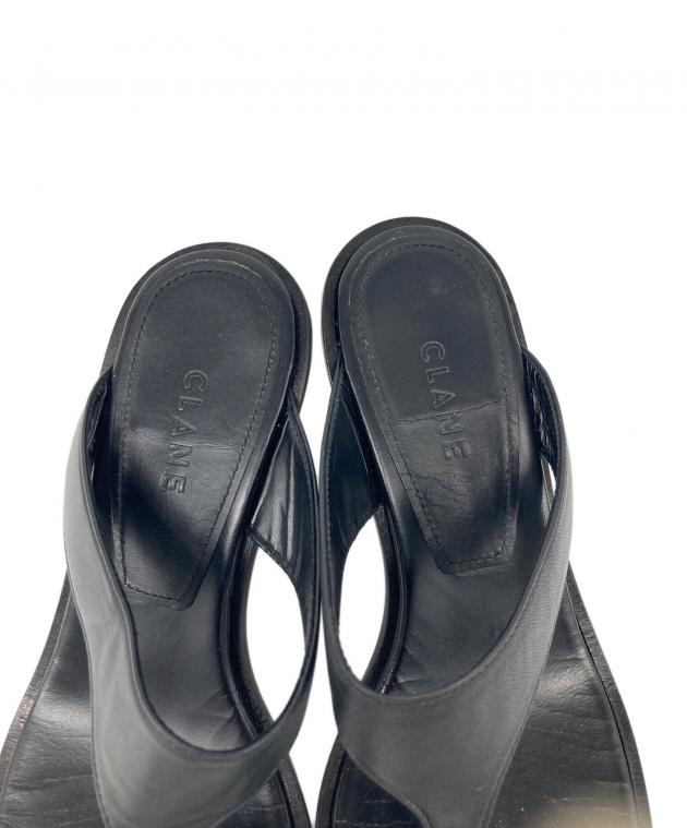 中古・古着通販】CLANE (クラネ) CURVED DESIGN SANDALS ブラック