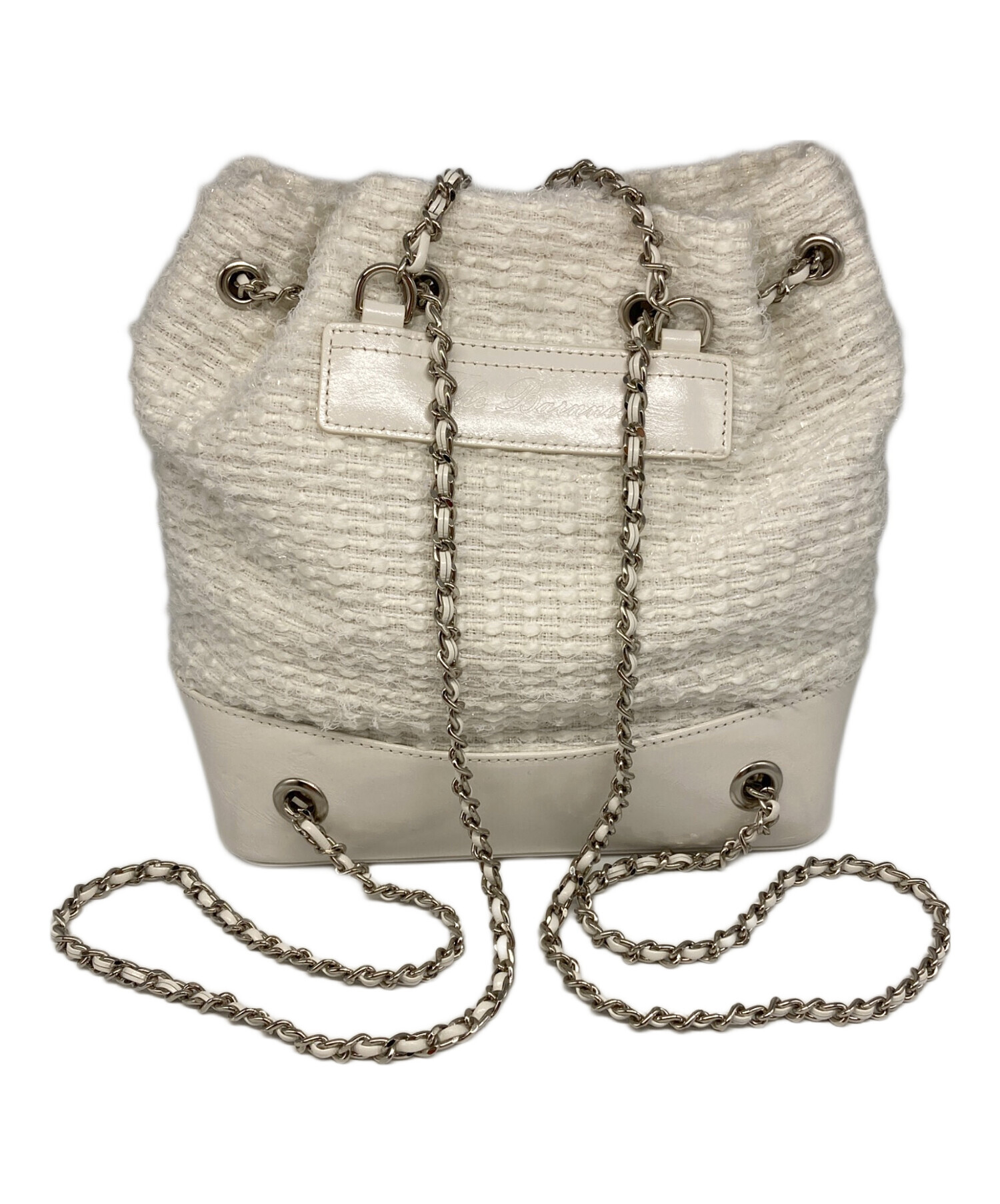 中古・古着通販】the Barnnet (ザ バーネット) Tweed Drawstring Chain 中古・古着通販】the Barnnet (ザ バーネット) Tweed Drawstring Chain