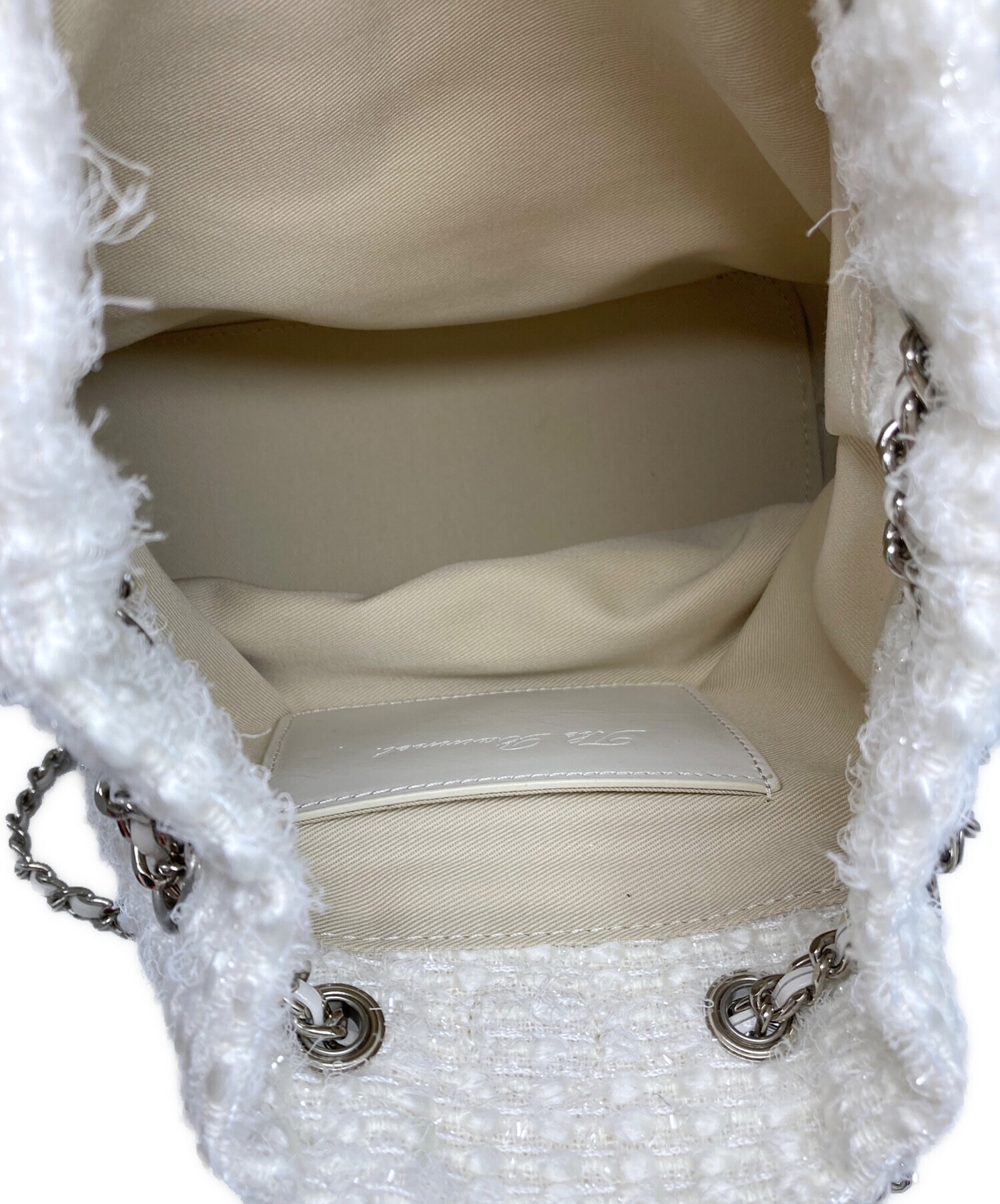 中古・古着通販】the Barnnet (ザ バーネット) Tweed Drawstring Chain 