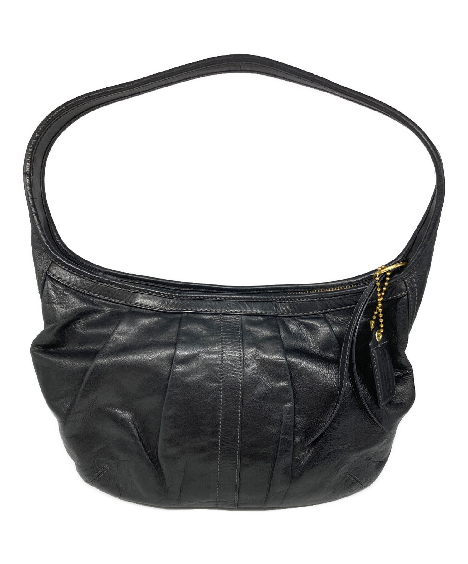中古・古着通販】COACH (コーチ) エルゴレザープリーテッドホーボー 