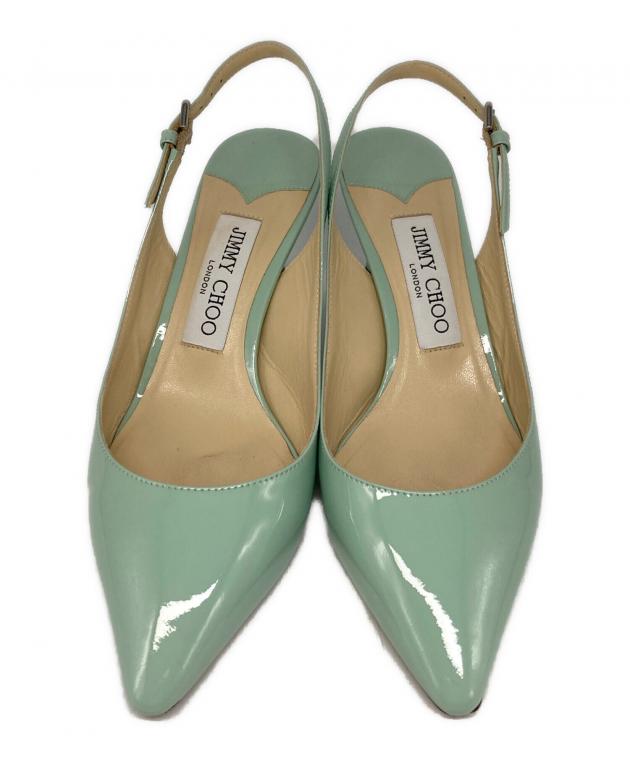 最終値下げ！JIMMY CHOO グリーンパンプス 37 中古・古着通販】JIMMY CHOO (ジミーチュウ) ポインテッドトゥパンプス