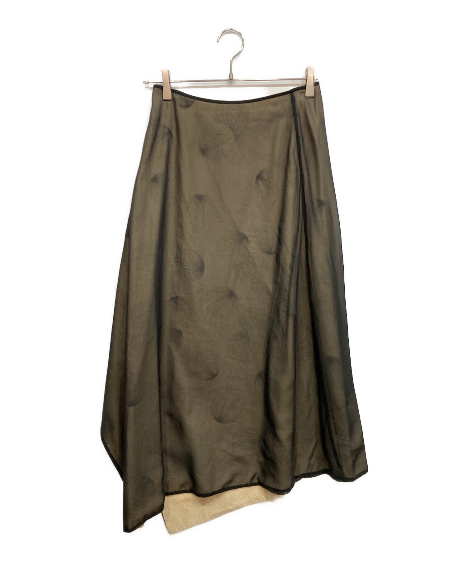 ヨウジヤマモト　 フレアスカート スリット入り 中古・古着通販】yohji yamamoto+noir (ヨウジヤマモトプリュス