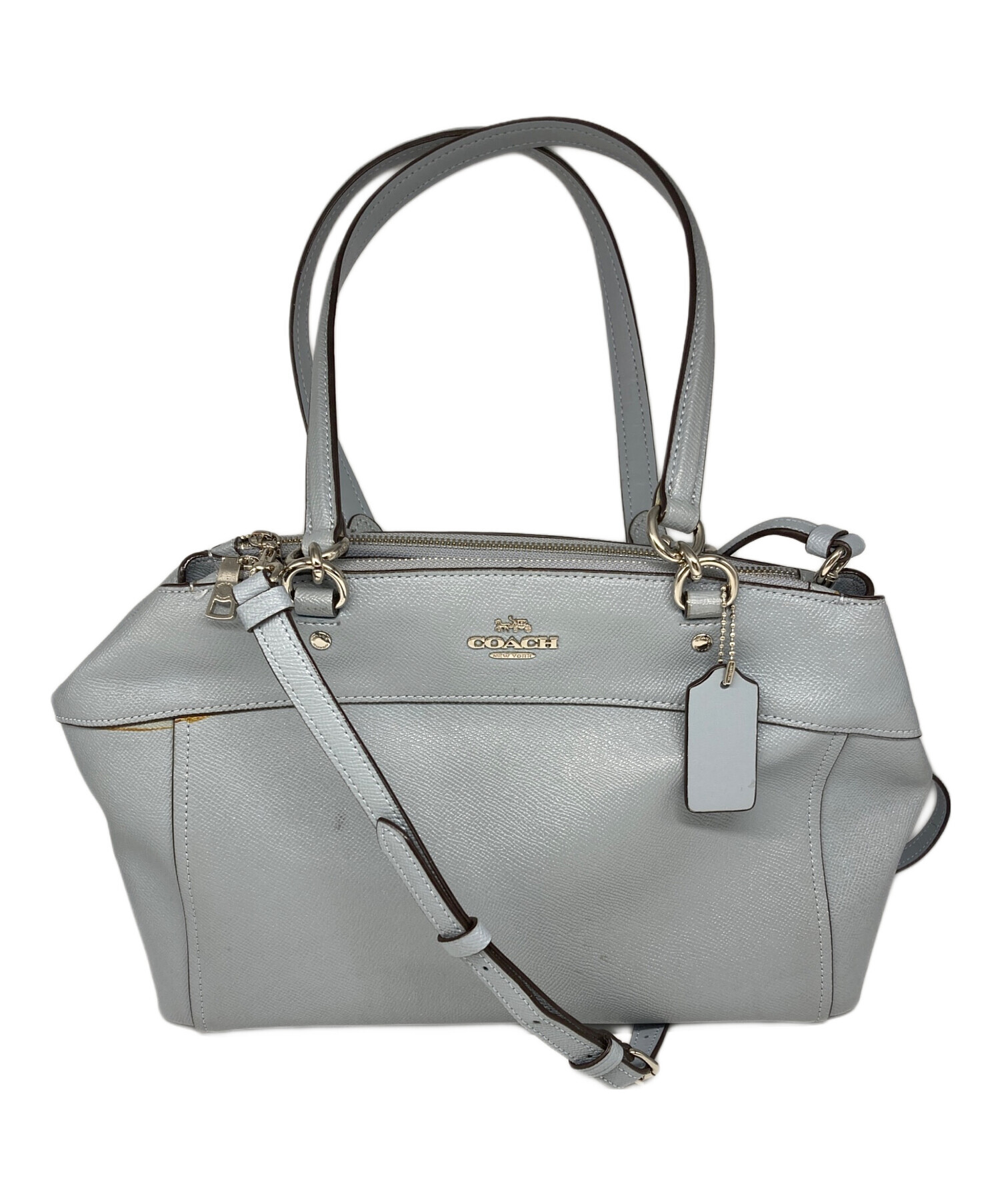 COACH 2WAYバッグ 中古・古着通販】COACH (コーチ) 2WAYバッグ ブルー｜ブランド・古着