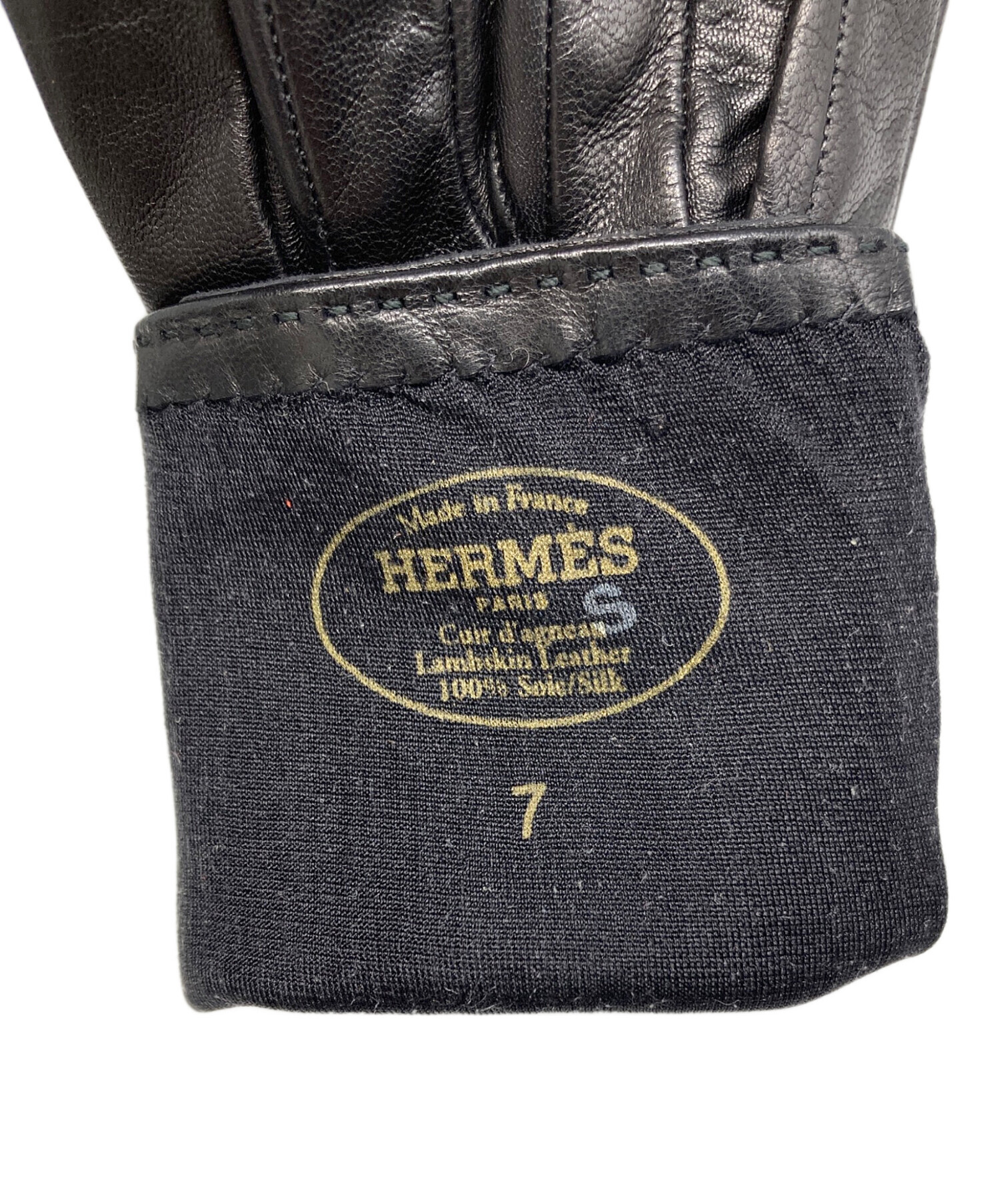 中古・古着通販】HERMES (エルメス) ケリー装飾レザーグローブ