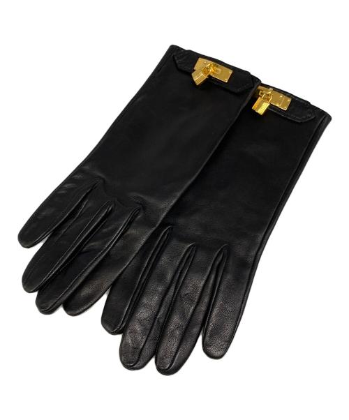 中古・古着通販】HERMES (エルメス) ケリー装飾レザーグローブ