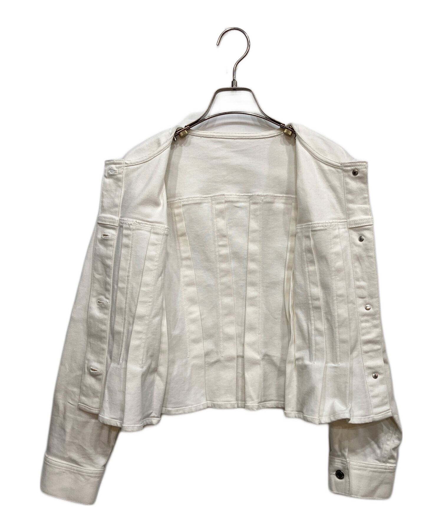 中古・古着通販】ANAYI (アナイ) ストレッチデニムノーカラー
