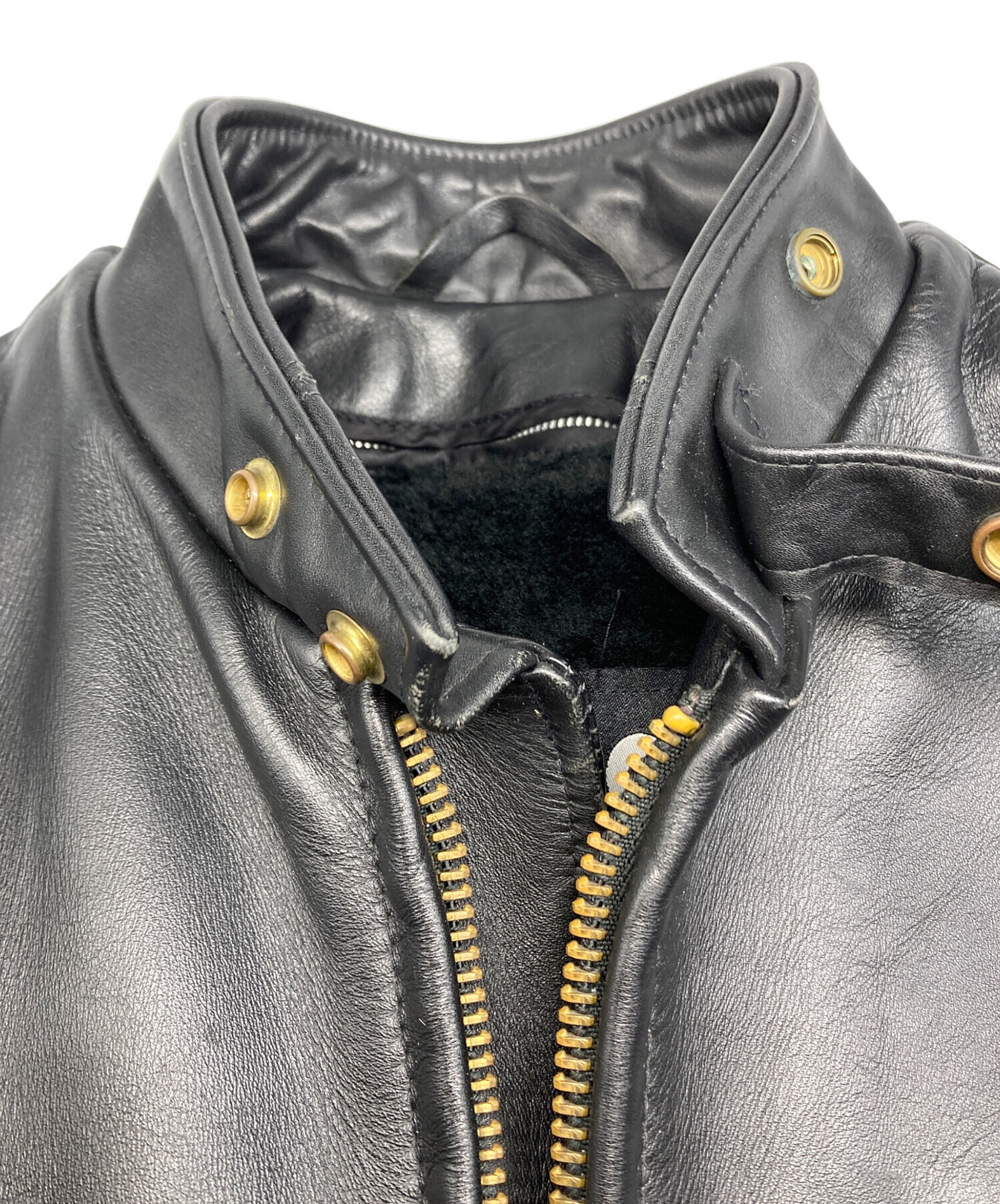 中古・古着通販】Schott (ショット) ボアライナー付 レザーシングル