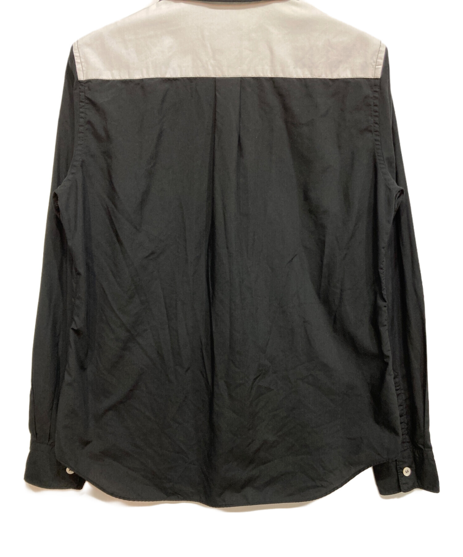 BLACK COMME des GARCONS  丸襟ブラウス 黒×金 BLACK COMME des GARCONS 丸襟ブラウス 黒×金 【公式通販】