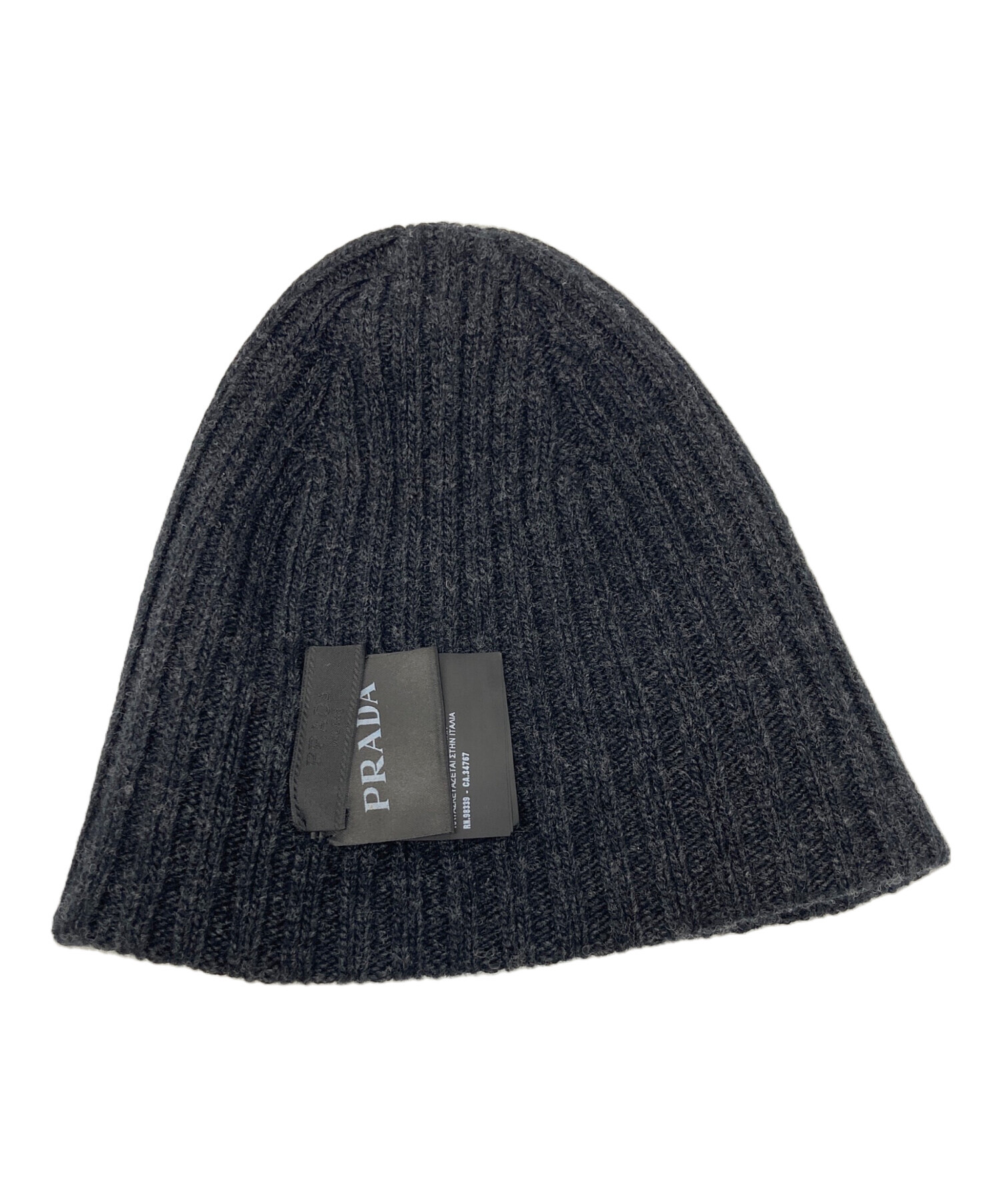 中古・古着通販】PRADA (プラダ) ニット帽 ブラック サイズ:サイズ詳細