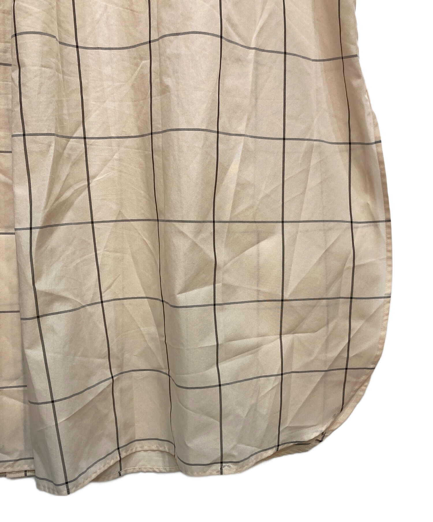 中古・古着通販】HYKE (ハイク) ウインドペンチェック柄シャツドレス 